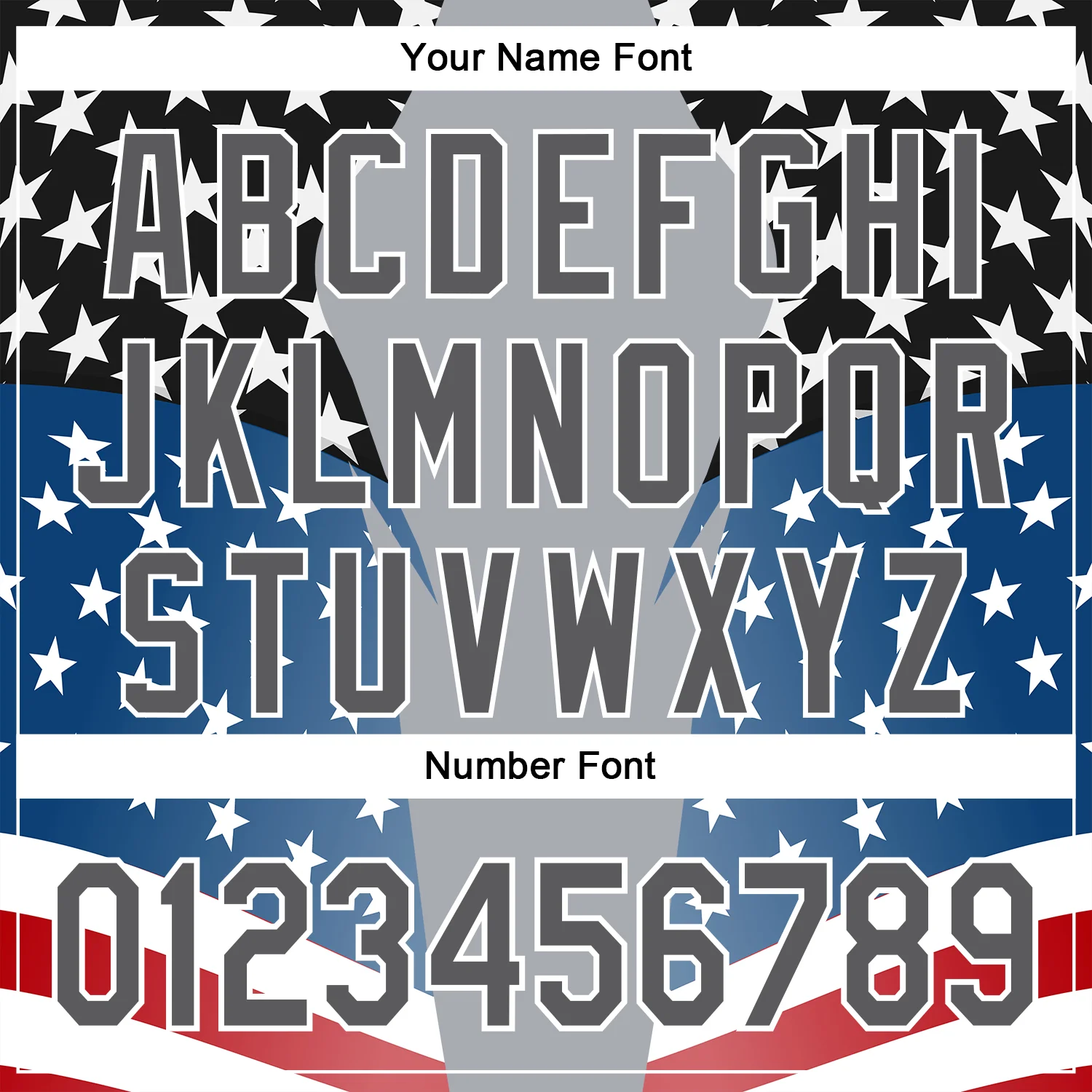 Custom Stitched Gray Steel Gray Black Blue Red-White 3D Pattern Design American Flag Inspire Patriotic Sportswear Pullover Sweatshirt Hoodie - Image 4