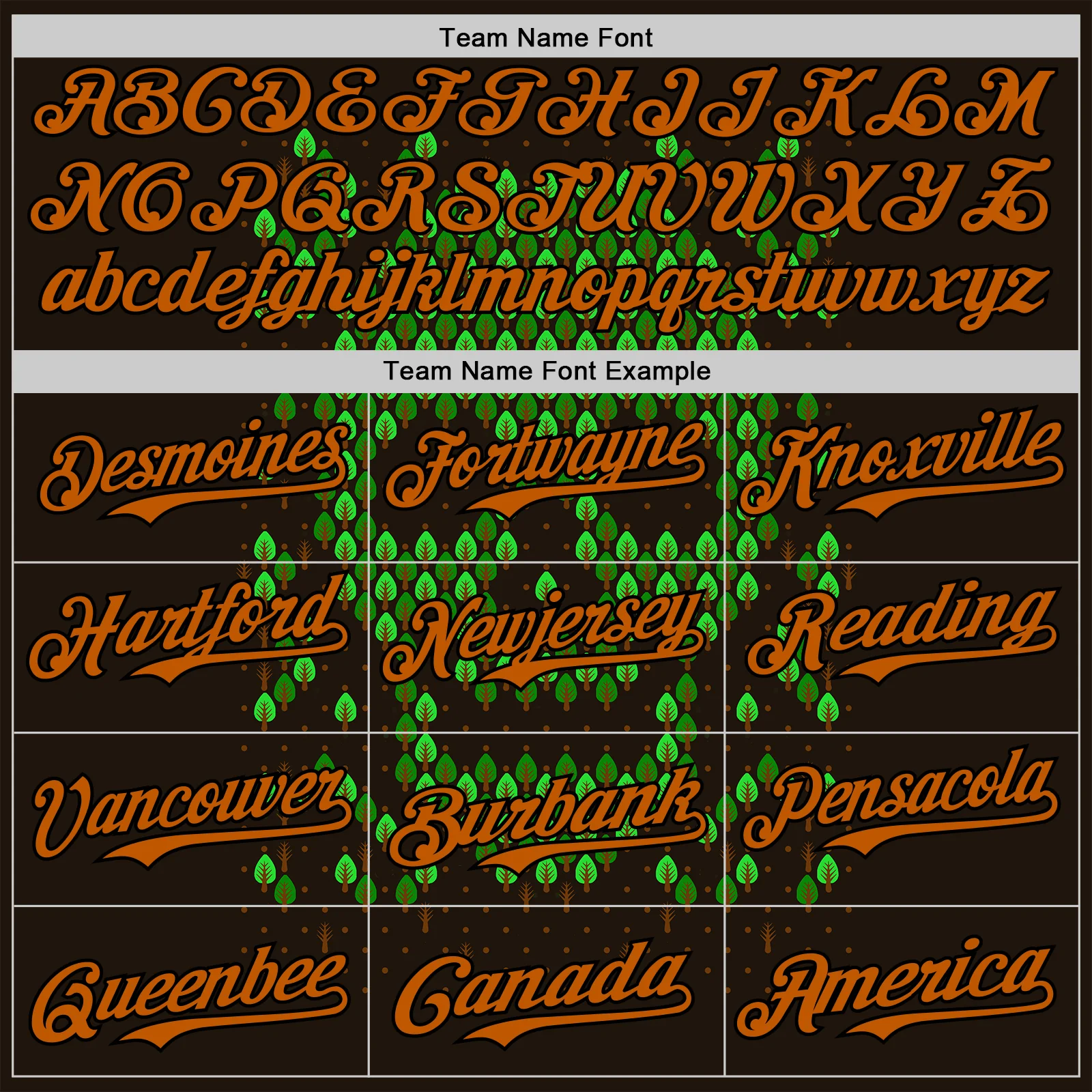 Custom Green Texas Orange-Black 3D Tobe Fonseca Deforestation Brown Skull Authentic Baseball Jersey - Image 4