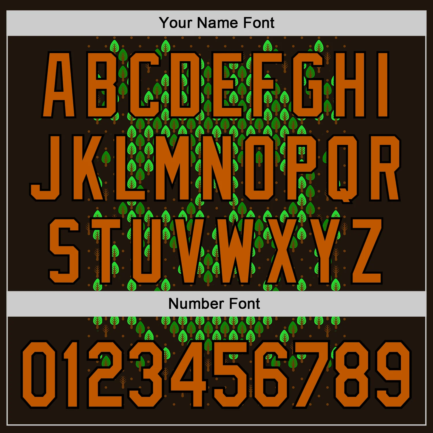 Custom Green Texas Orange-Black 3D Tobe Fonseca Deforestation Brown Skull Authentic Baseball Jersey - Image 5