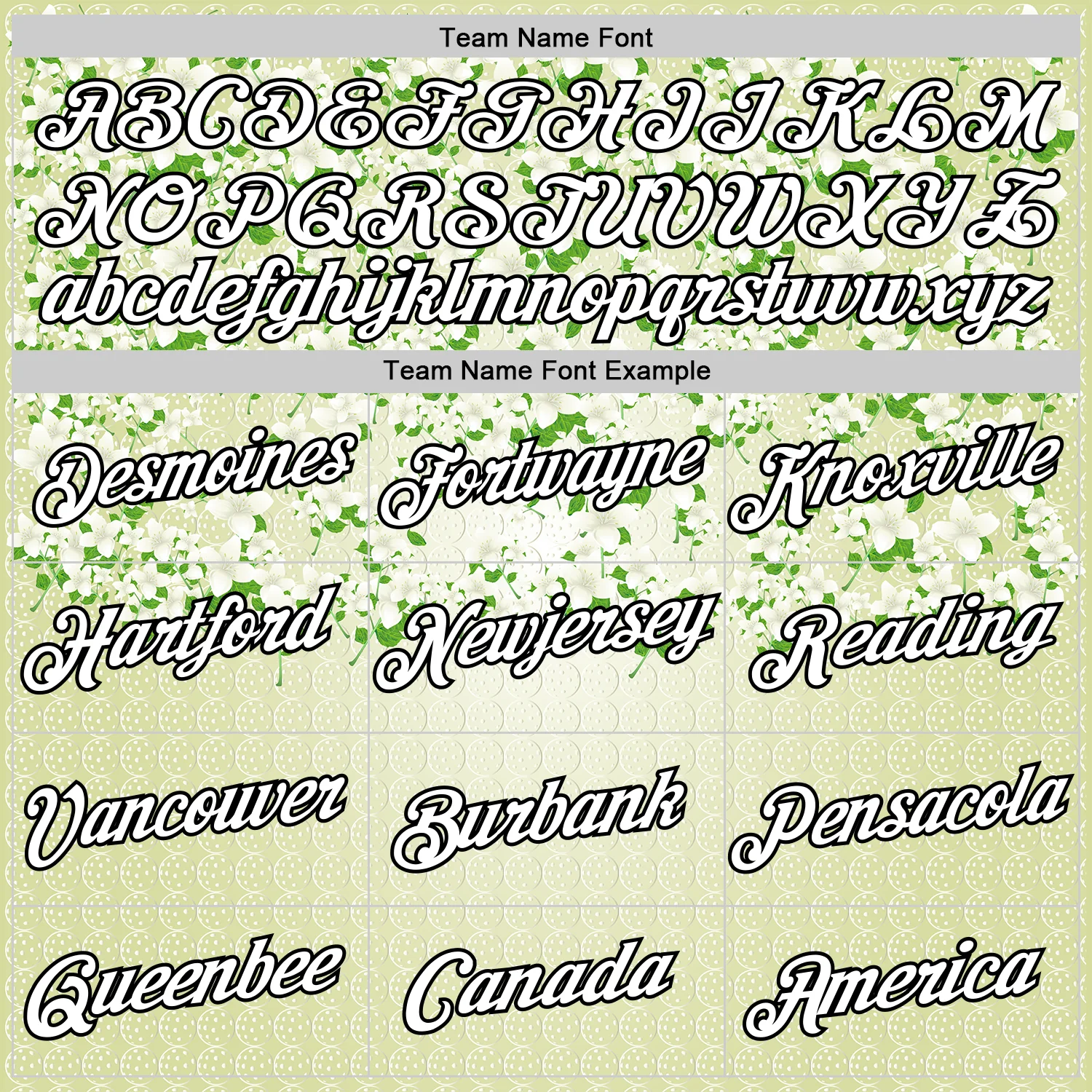 Custom Green White-Black 3D Pickleball Balls Floral Performance T-Shirt - Image 3