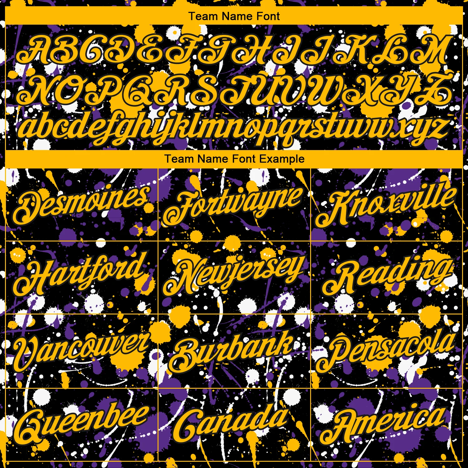 Custom Stitched Graffiti Pattern Gold-Black 3D Splash Grunge Art Sports Pullover Sweatshirt Hoodie - Image 3