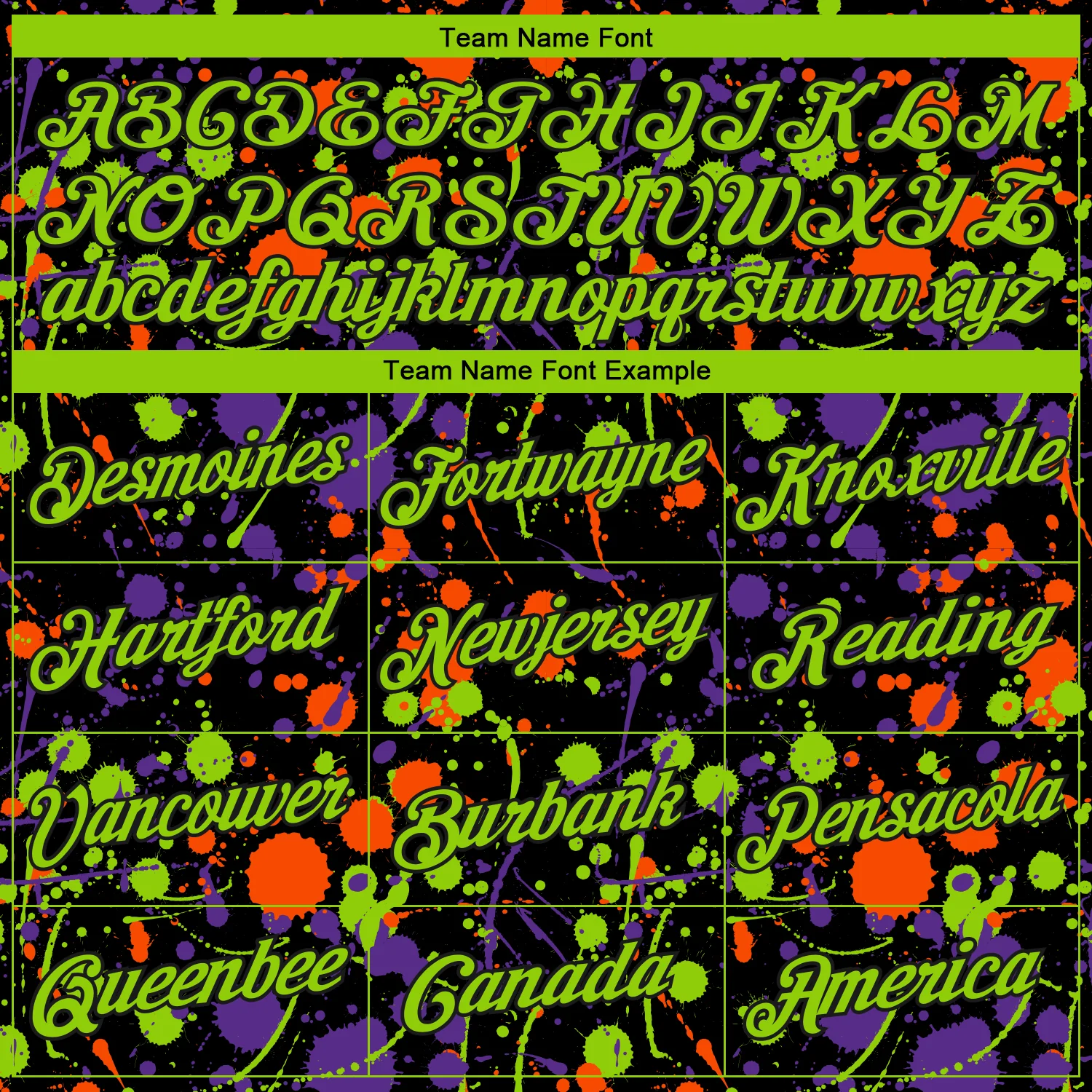 Custom Stitched Graffiti Pattern Neon Green-Black 3D Splash Grunge Art Sports Pullover Sweatshirt Hoodie - Image 3