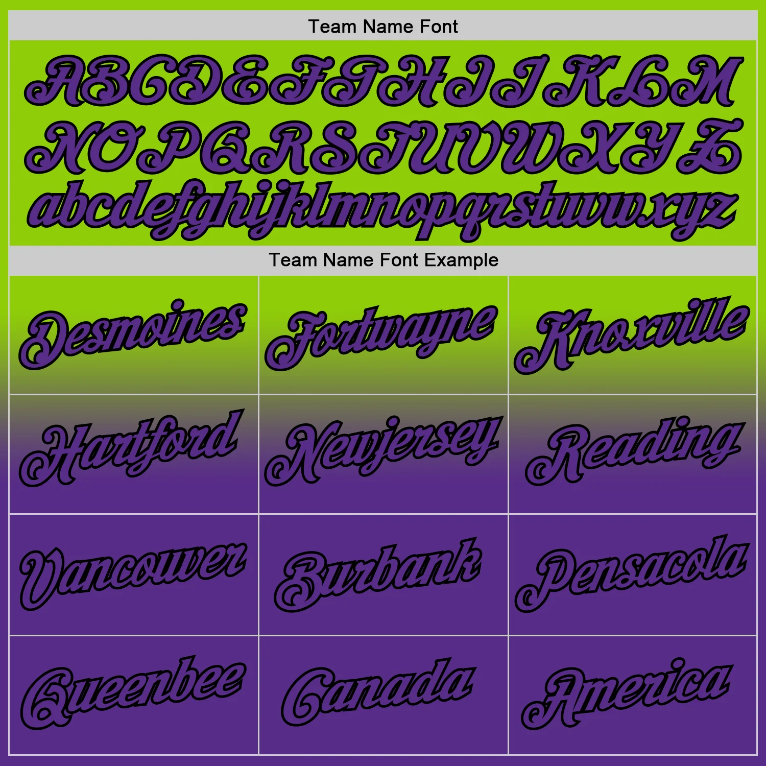 Custom Stitched Neon Green Purple-Black Fade Fashion Sports Pullover Sweatshirt Hoodie - Image 3