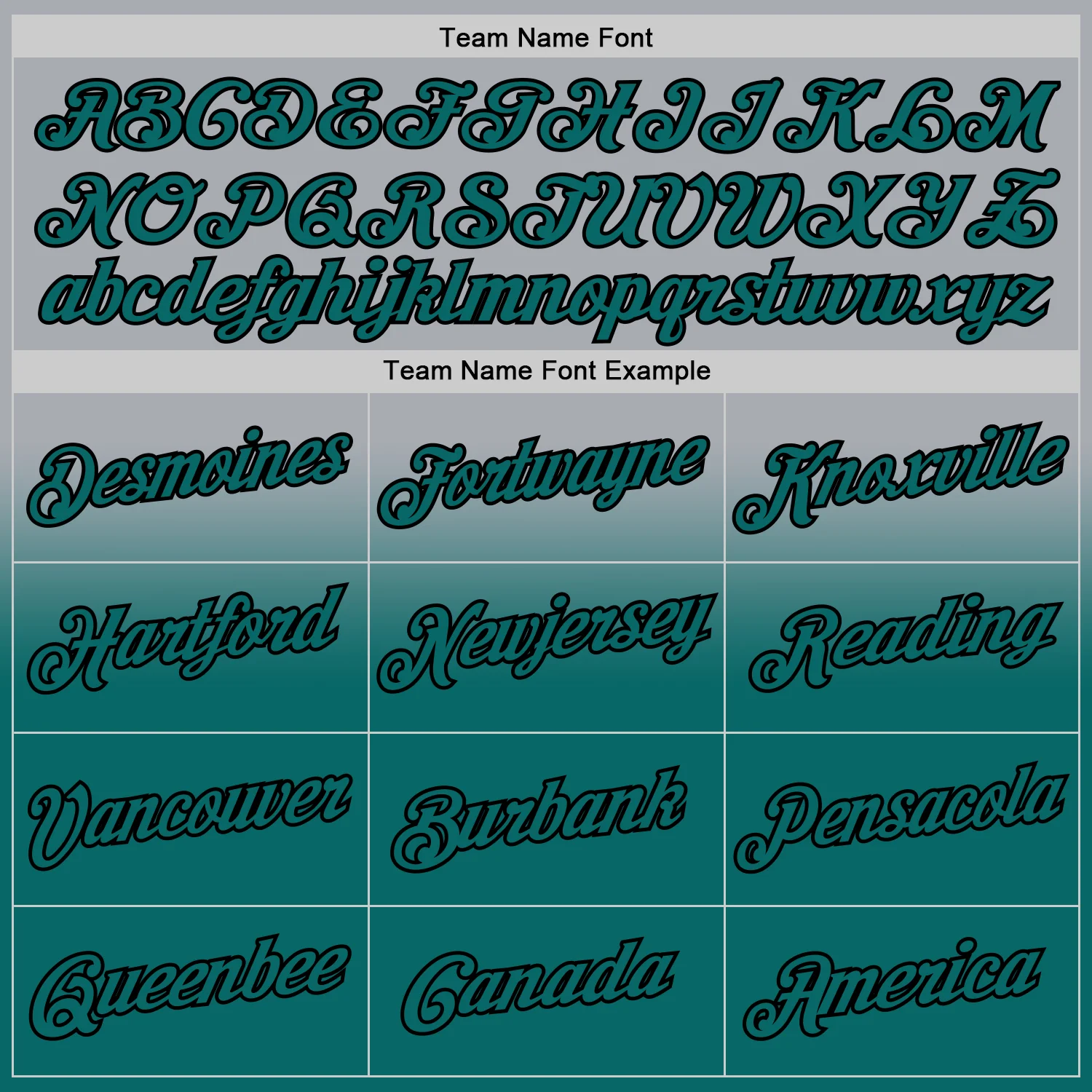 Custom Stitched Gray Teal-Black Fade Fashion Sports Pullover Sweatshirt Hoodie - Image 3