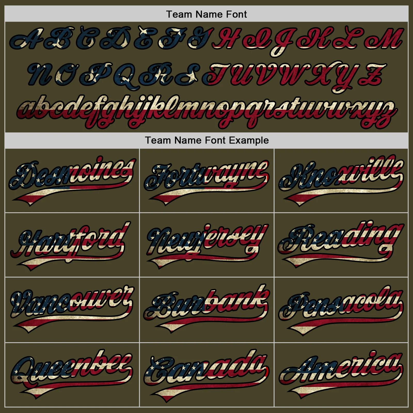 Custom Stitched Olive Vintage USA Flag-Black Baseball Pullover Sweatshirt Hoodie - Image 3