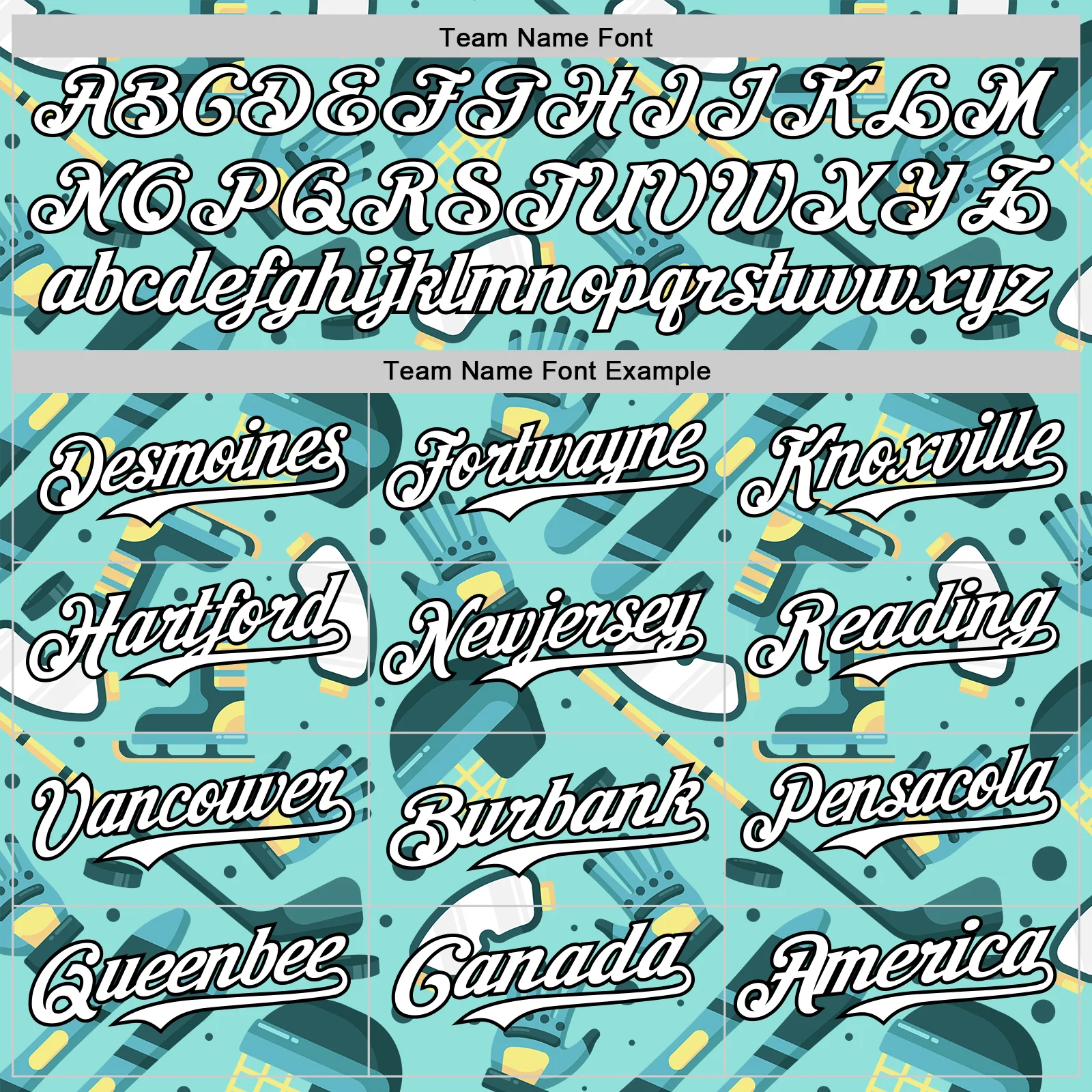Custom Ice Blue White-Black Comic Doodle Ballgame 3D Pattern Design Authentic Baseball Jersey - Image 4