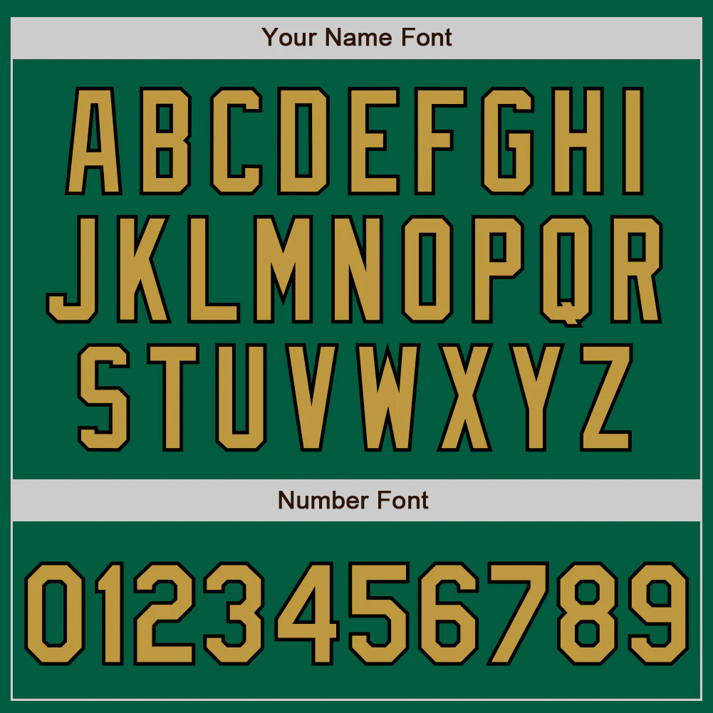 Custom Kelly Green Old Gold-Black Authentic Baseball Jersey - Image 8