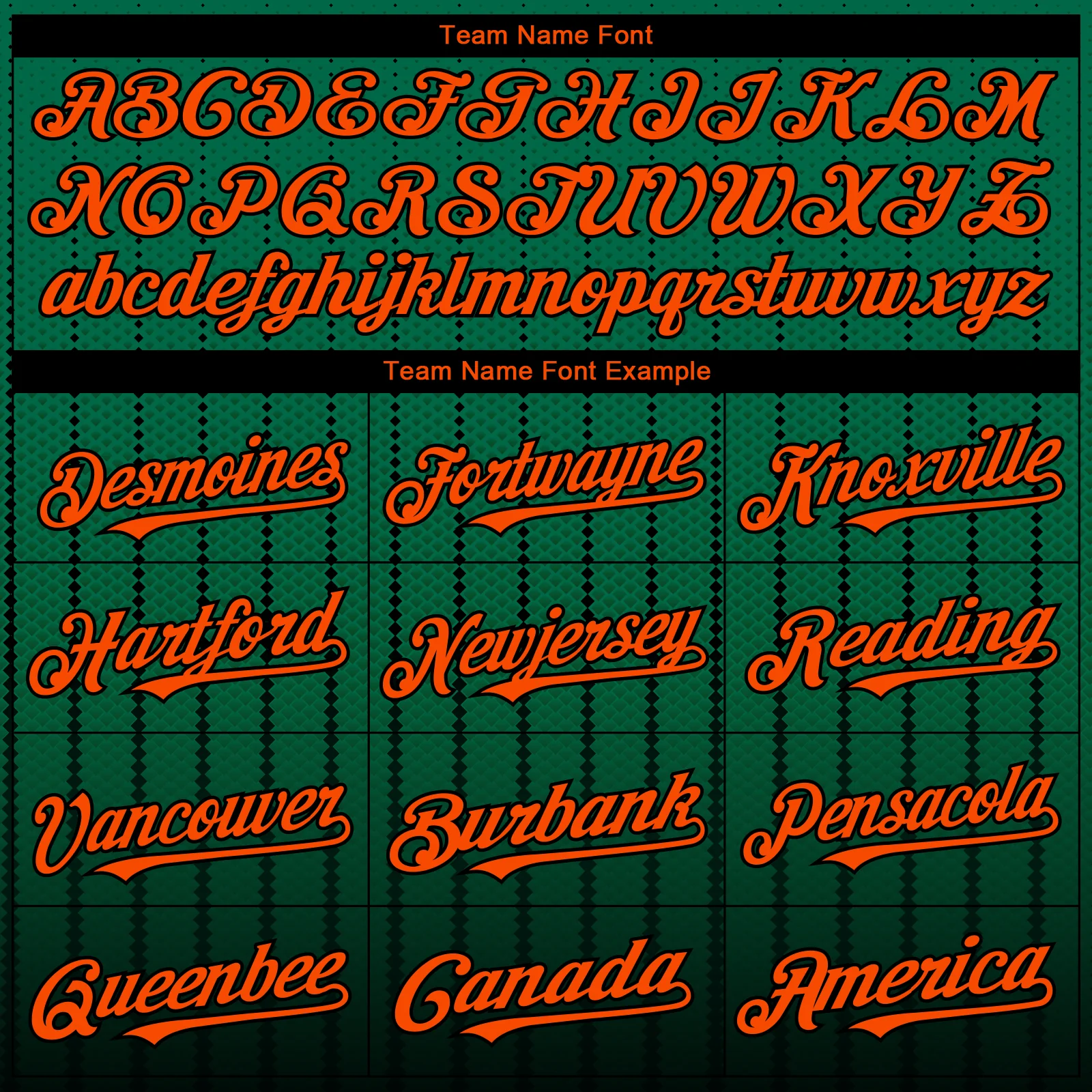 Custom Kelly Green Orange-Black 3D Pattern Design Gradient Geometric Shape Authentic Baseball Jersey - Image 4