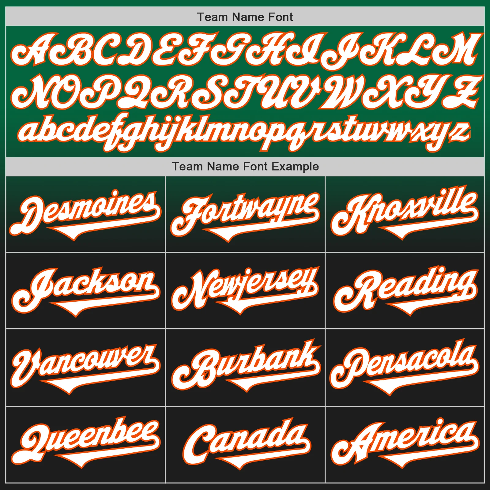 Custom Kelly Green Black-Orange Authentic Fade Fashion Baseball Jersey - Image 4