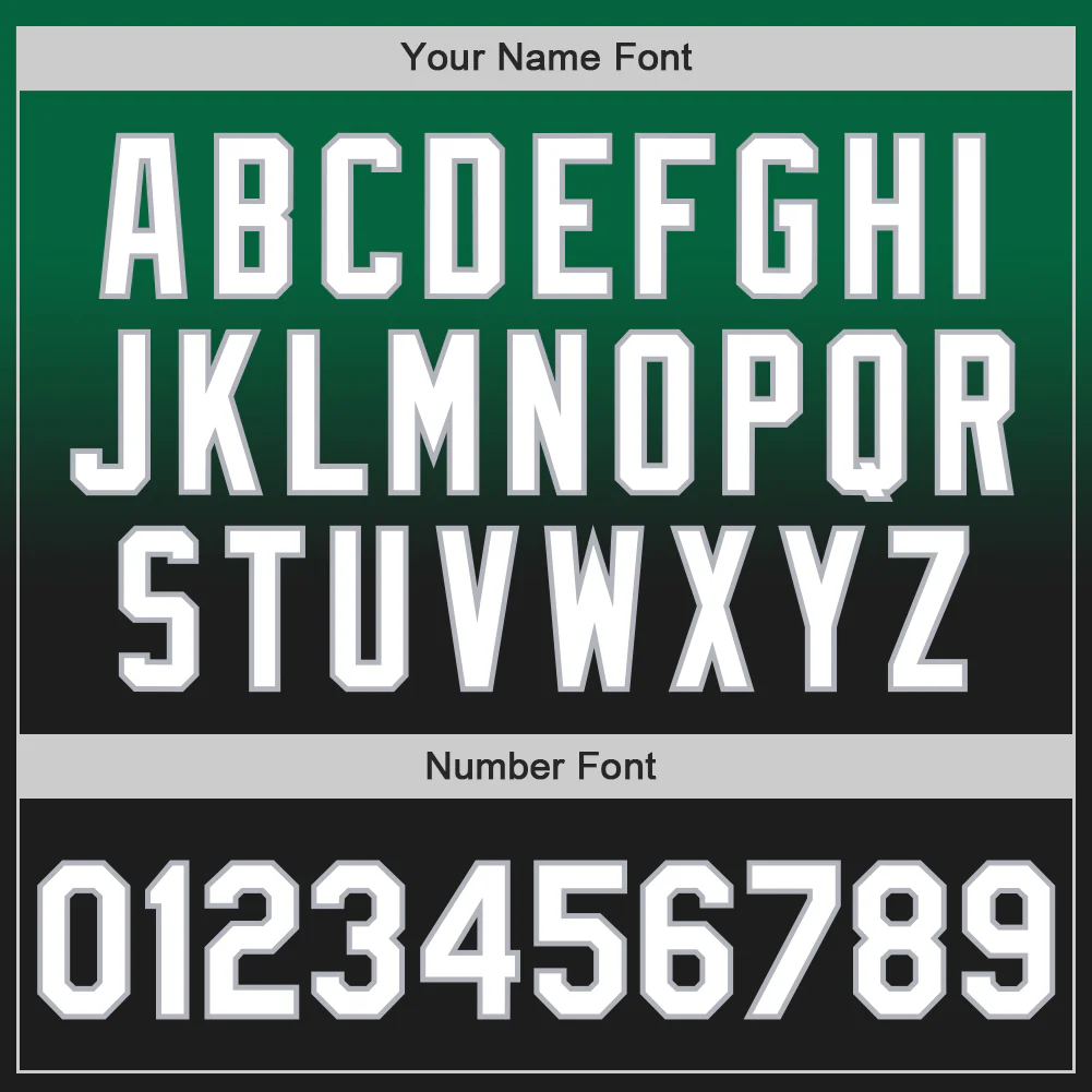 Custom Kelly Green Black-Gray Authentic Fade Fashion Baseball Jersey - Image 5