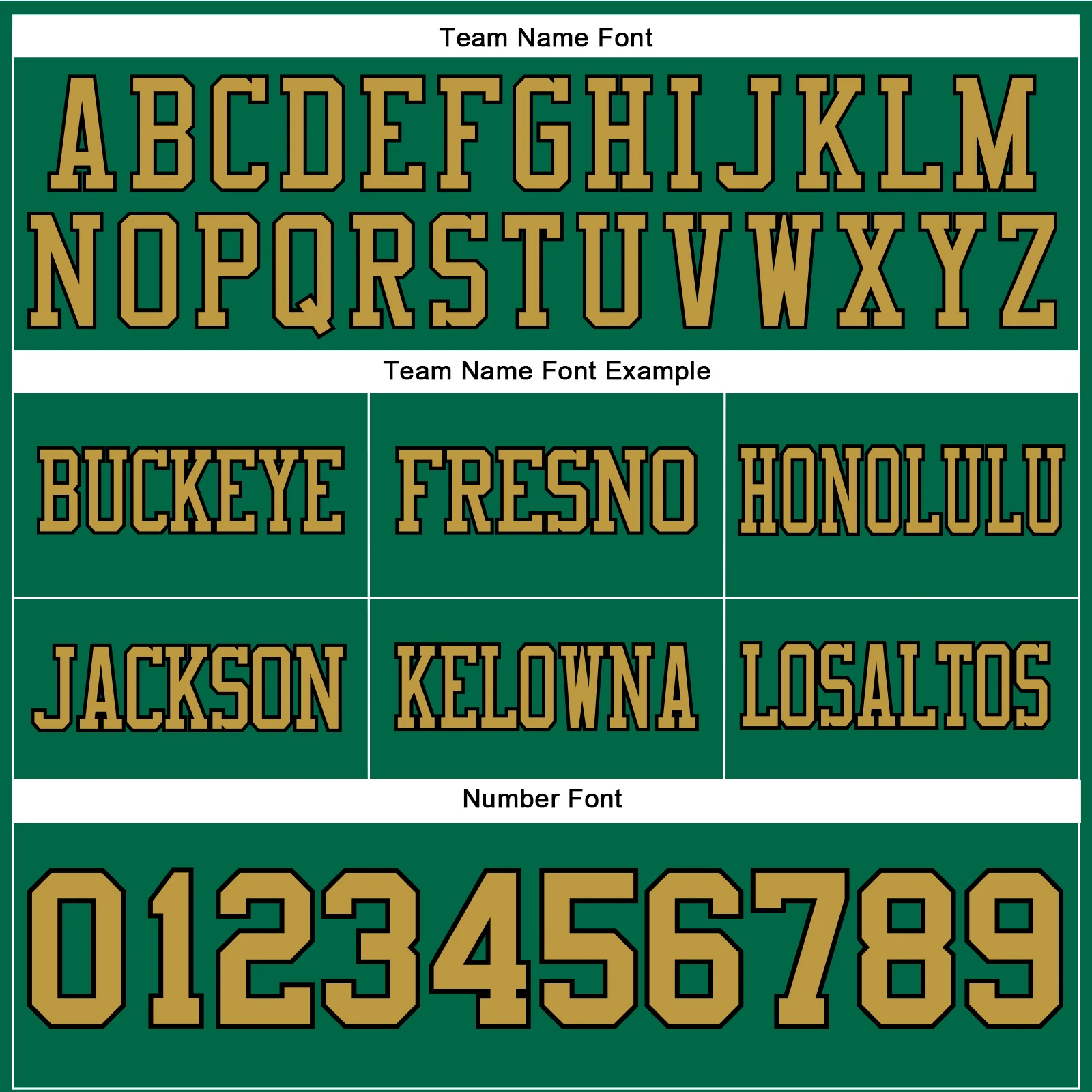 Custom Kelly Green Old Gold-Black Authentic Football Jersey - Image 4