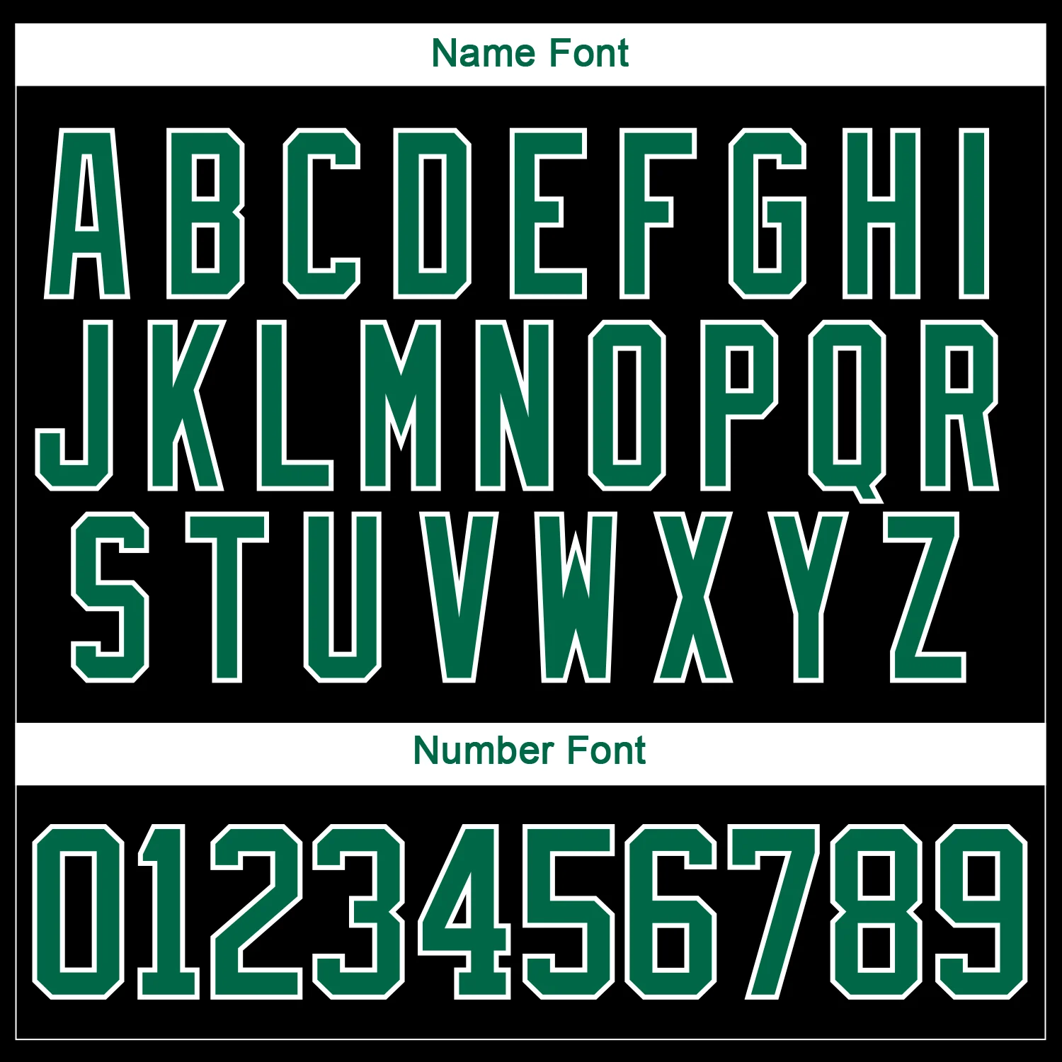 Custom Kelly Green Black-White 3D Pattern Geometric Shape Hockey Lace Neck Jersey - Image 7