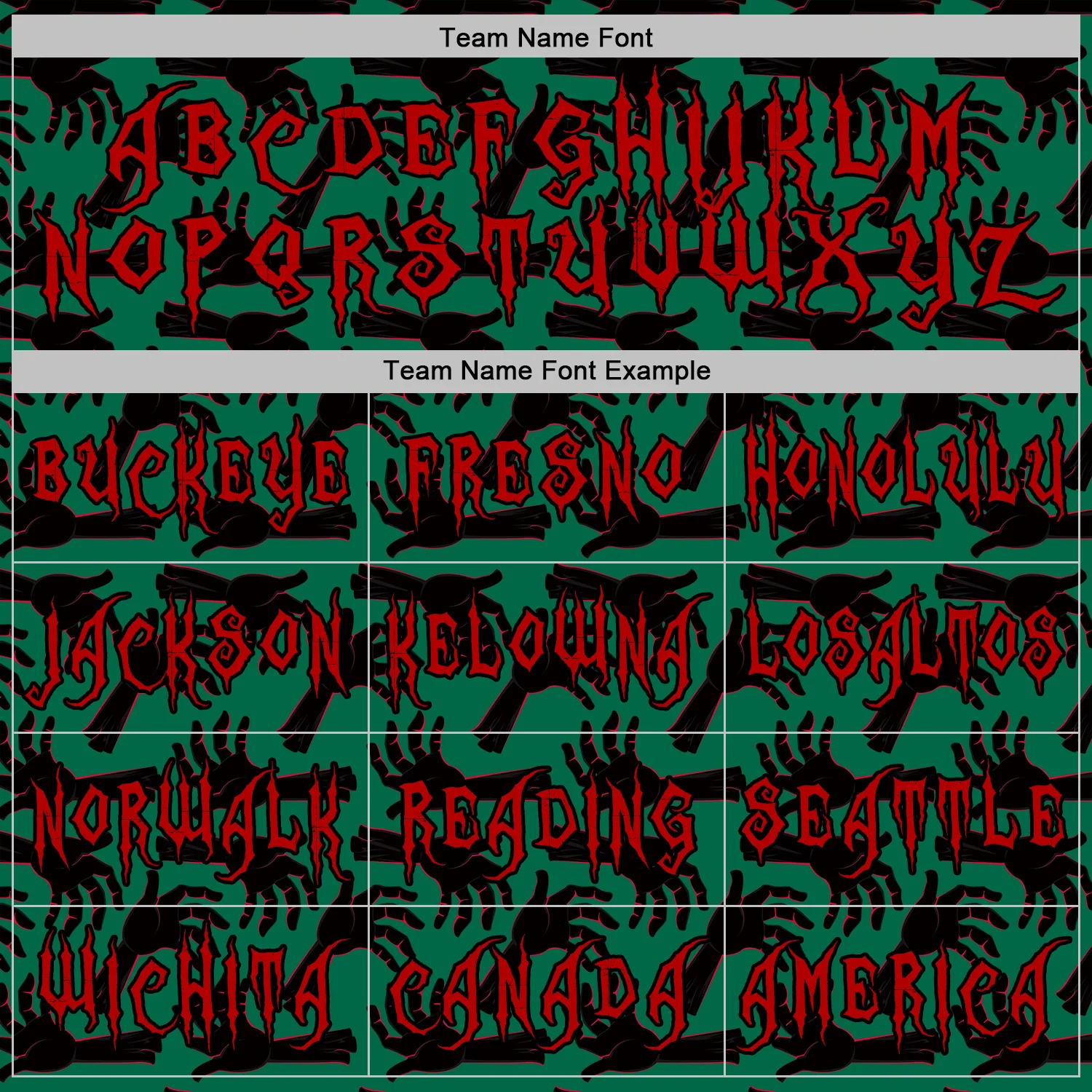 Custom Kelly Green Red-Black 3D Halloween Horror Night Trick Treat Party Costume Ideas Sports Pullover Sweatshirt Hoodie - Image 3