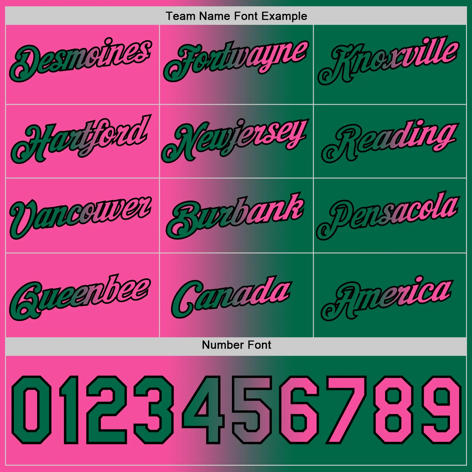 Custom Kelly Green Pink-Black Gradient Fashion Performance T-Shirt - Image 4