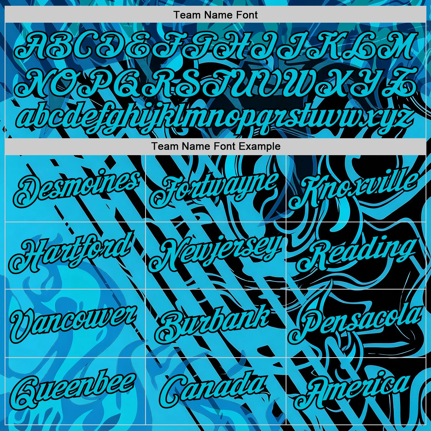 Custom Lakes Blue Black 3D Abstract Flame Sports Pullover Sweatshirt Hoodie - Image 3