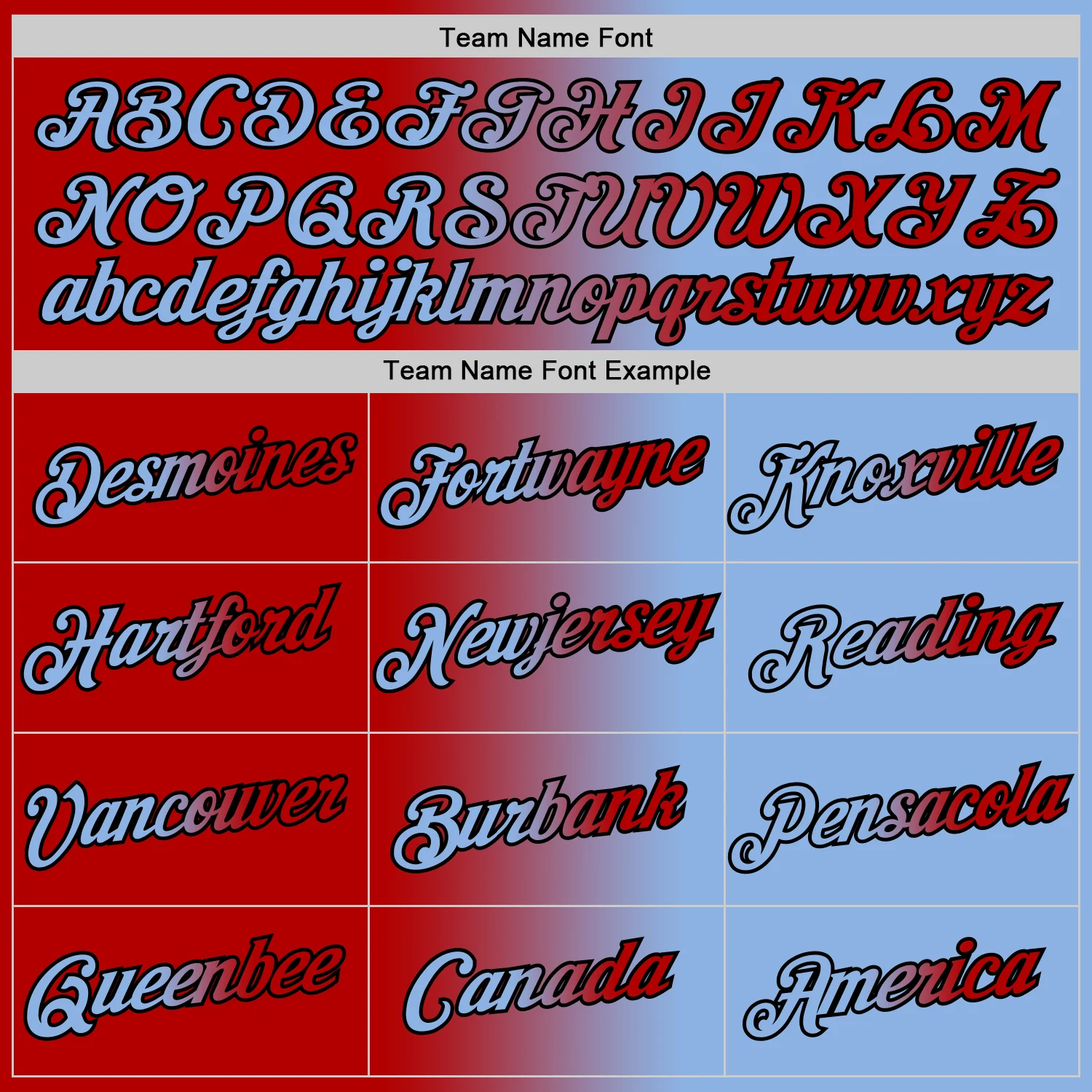 Custom Light Blue Red-Black Gradient Fashion Performance T-Shirt - Image 3
