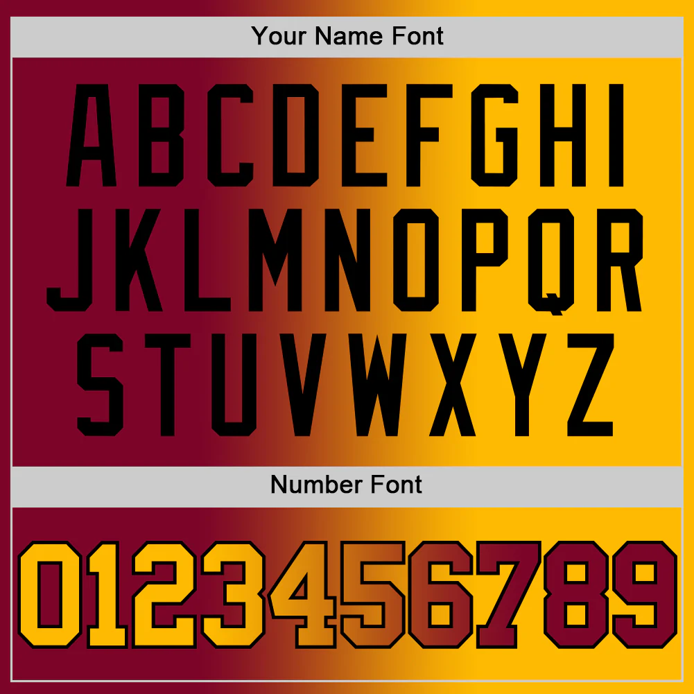 Custom Maroon Gold-Black Authentic Gradient Fashion Basketball Jersey - Image 5