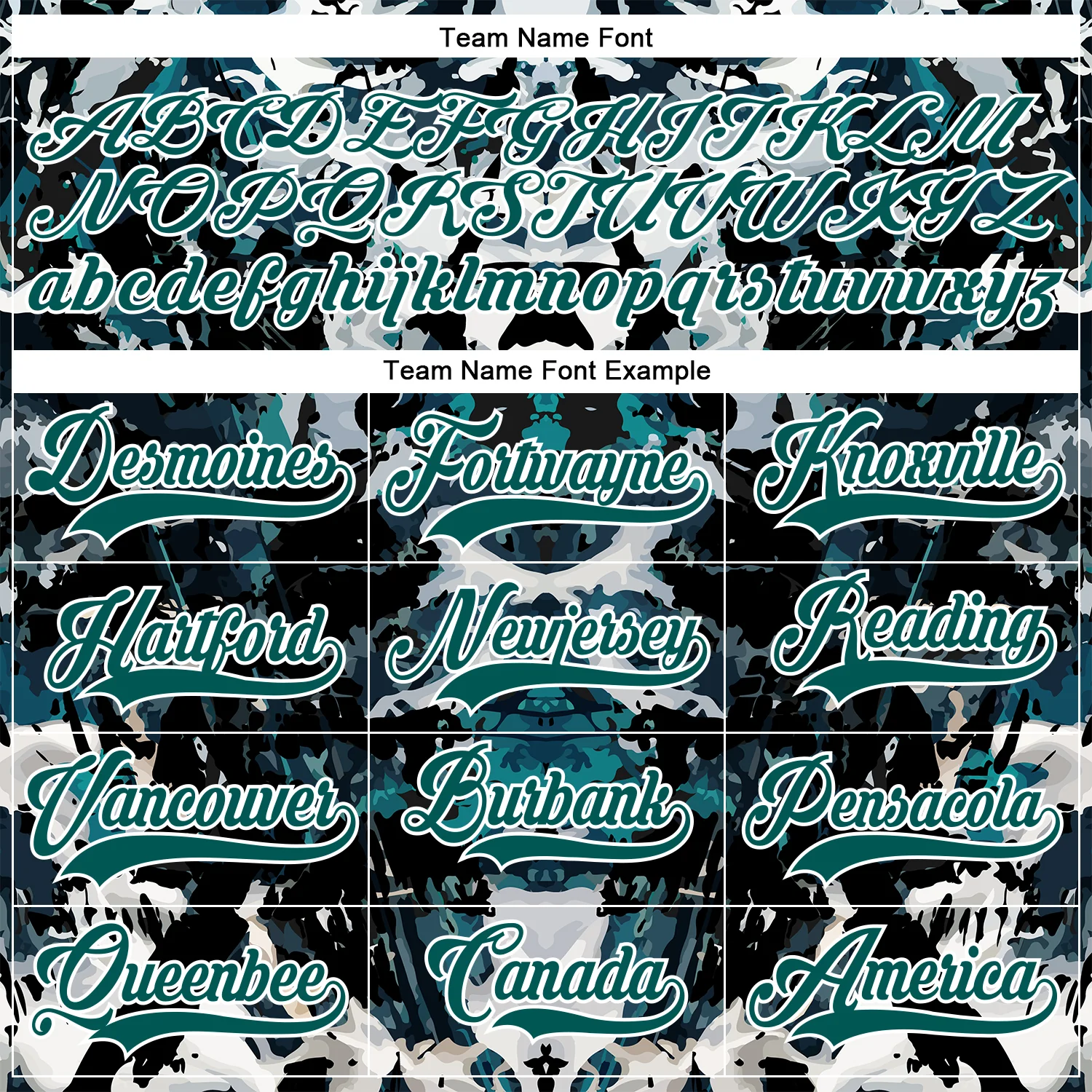 Custom Midnight Green Black-White 3D Pattern Abstract Grunge Hockey Lace Neck Jersey - Image 4