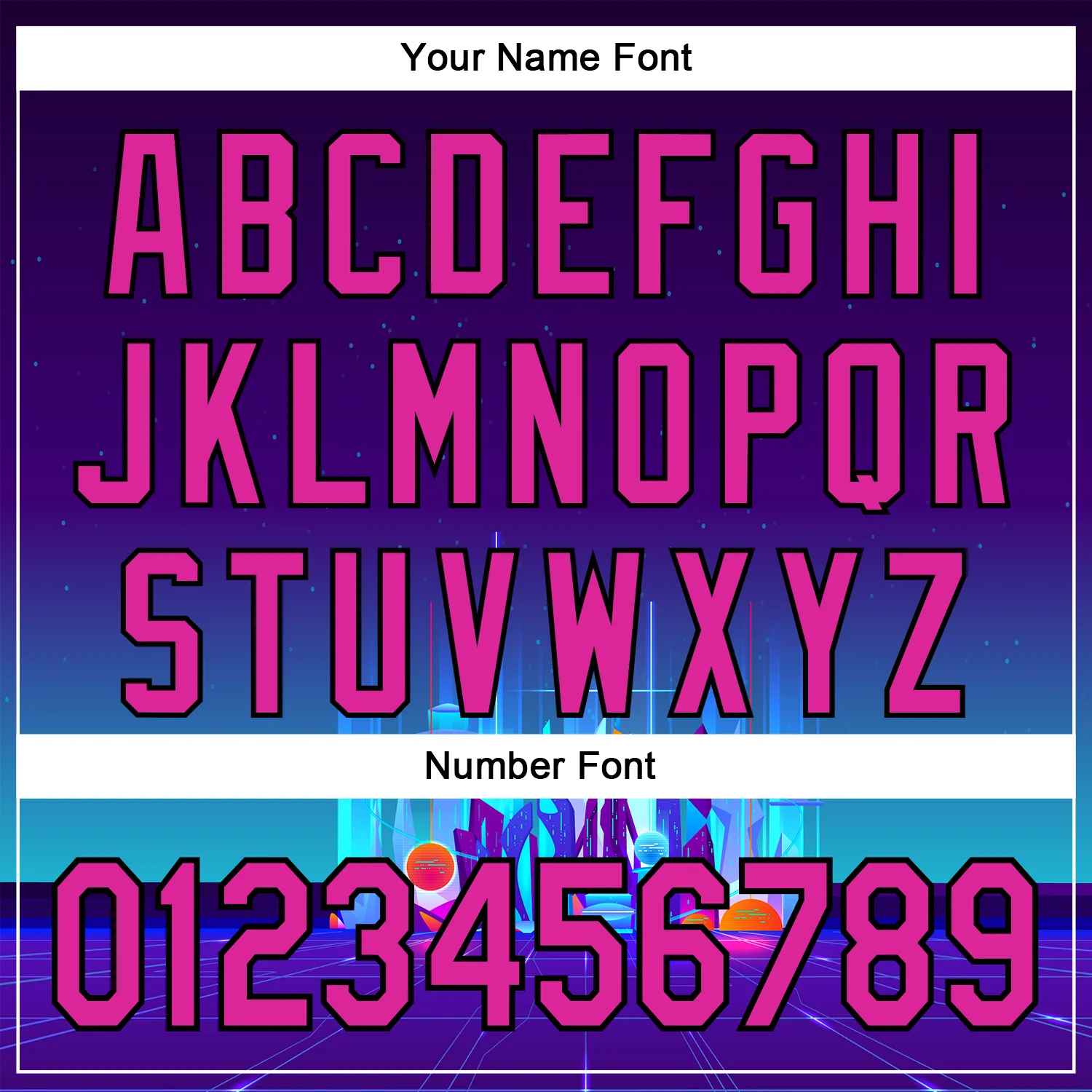 Custom Navy Deep Pink-Black 3D Pattern Design Rave Psychedelic Futuristic City Authentic Baseball Jersey - Image 5