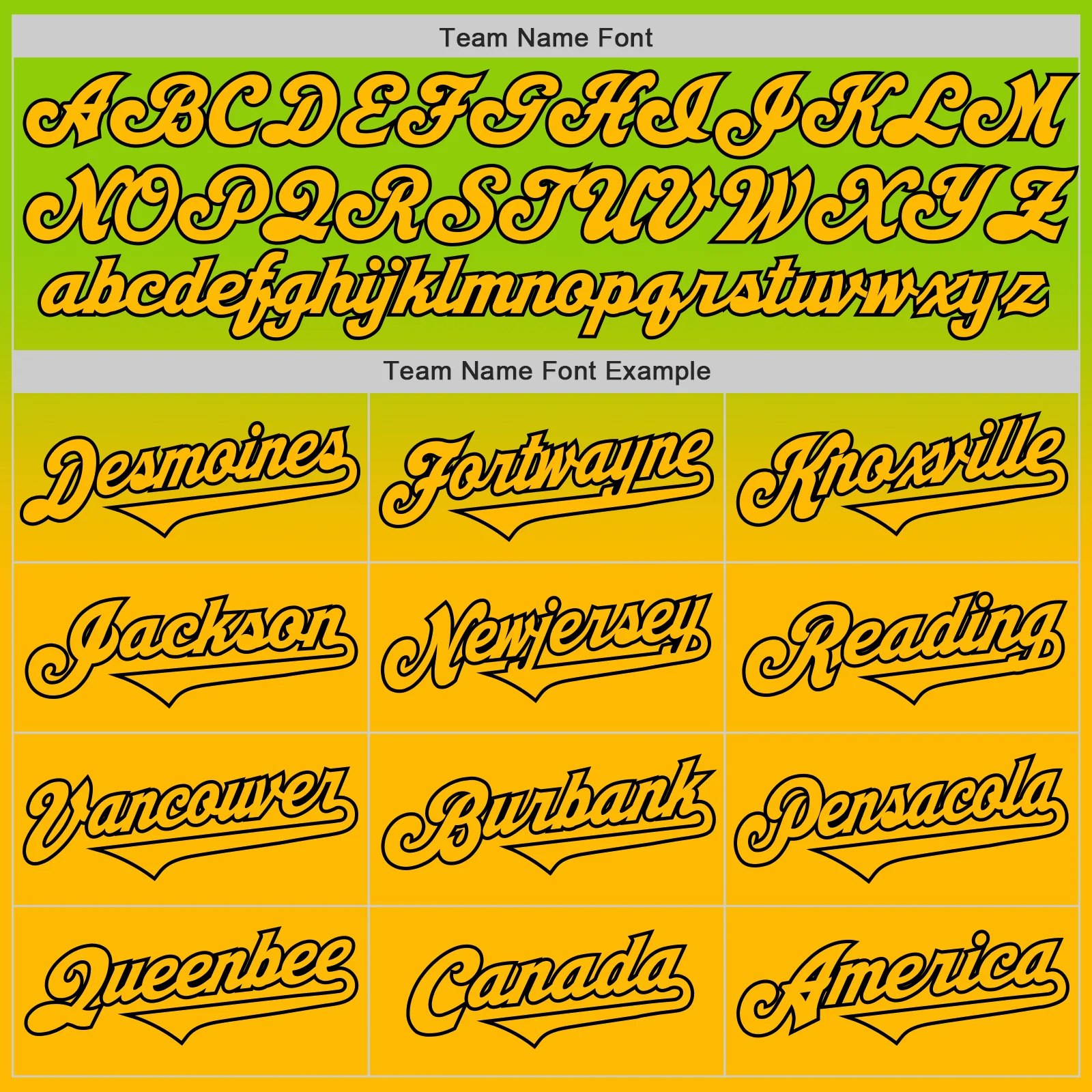 Custom Neon Green Gold-Black Authentic Fade Fashion Baseball Jersey - Image 4