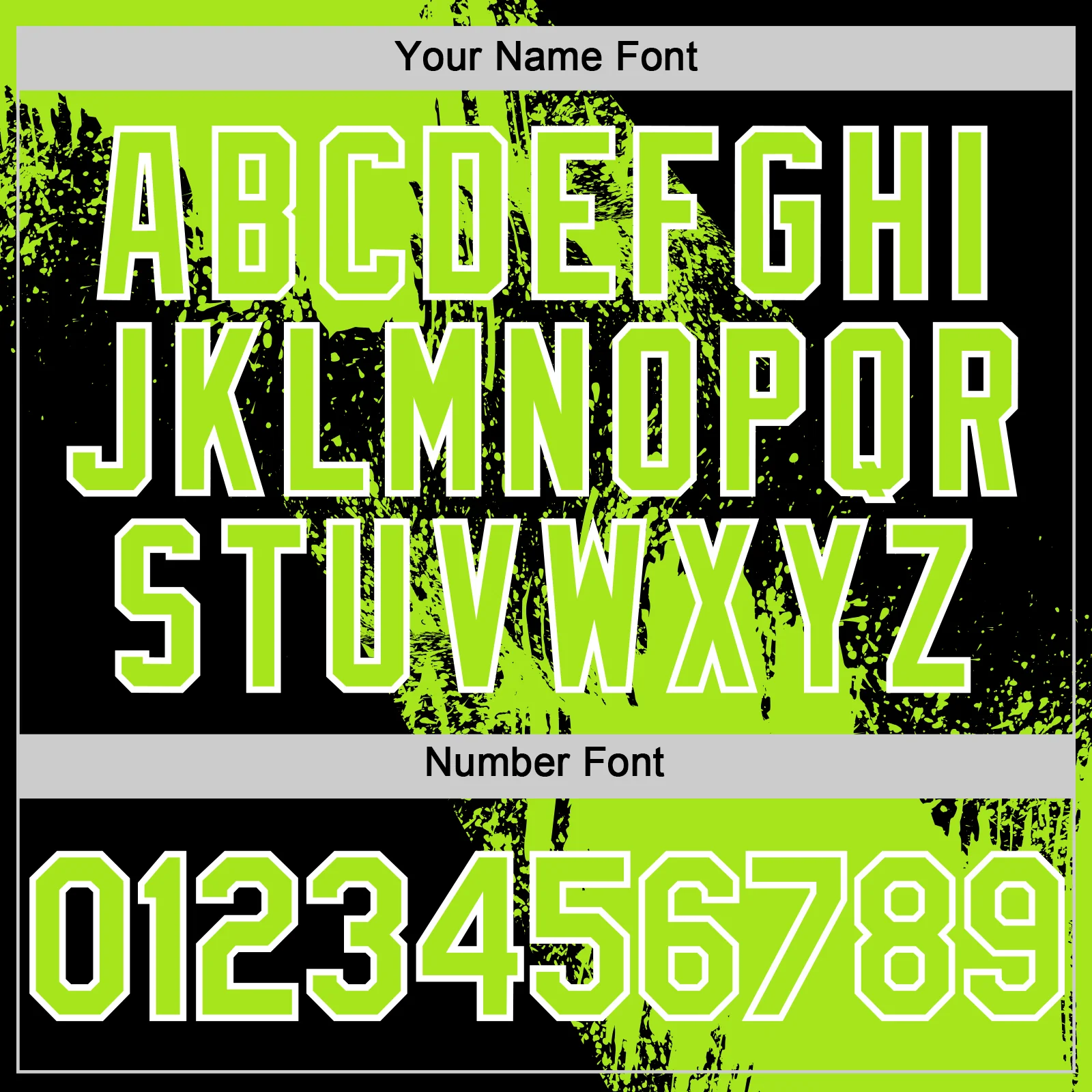 Custom Neon Green Black-White 3D Pattern Design Abstract Brush Stroke Authentic Baseball Jersey - Image 5