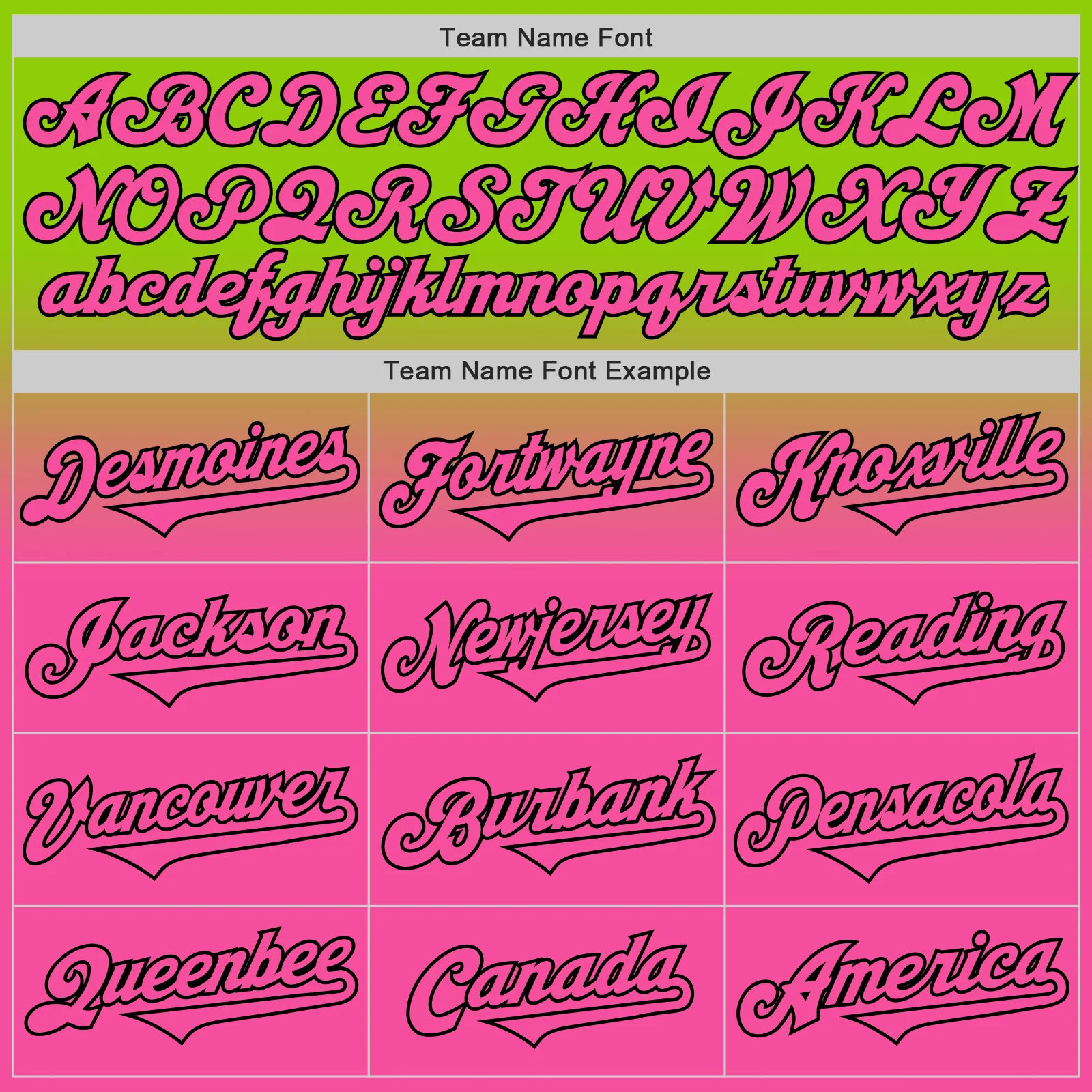 Custom Neon Green Pink-Black Authentic Fade Fashion Baseball Jersey - Image 4