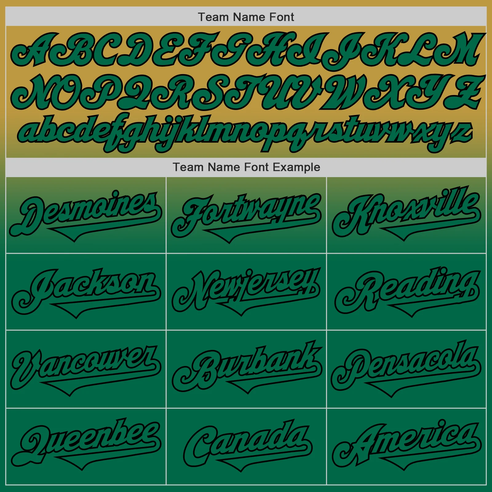 Custom Old Gold Kelly Green-Black Authentic Fade Fashion Baseball Jersey - Image 4
