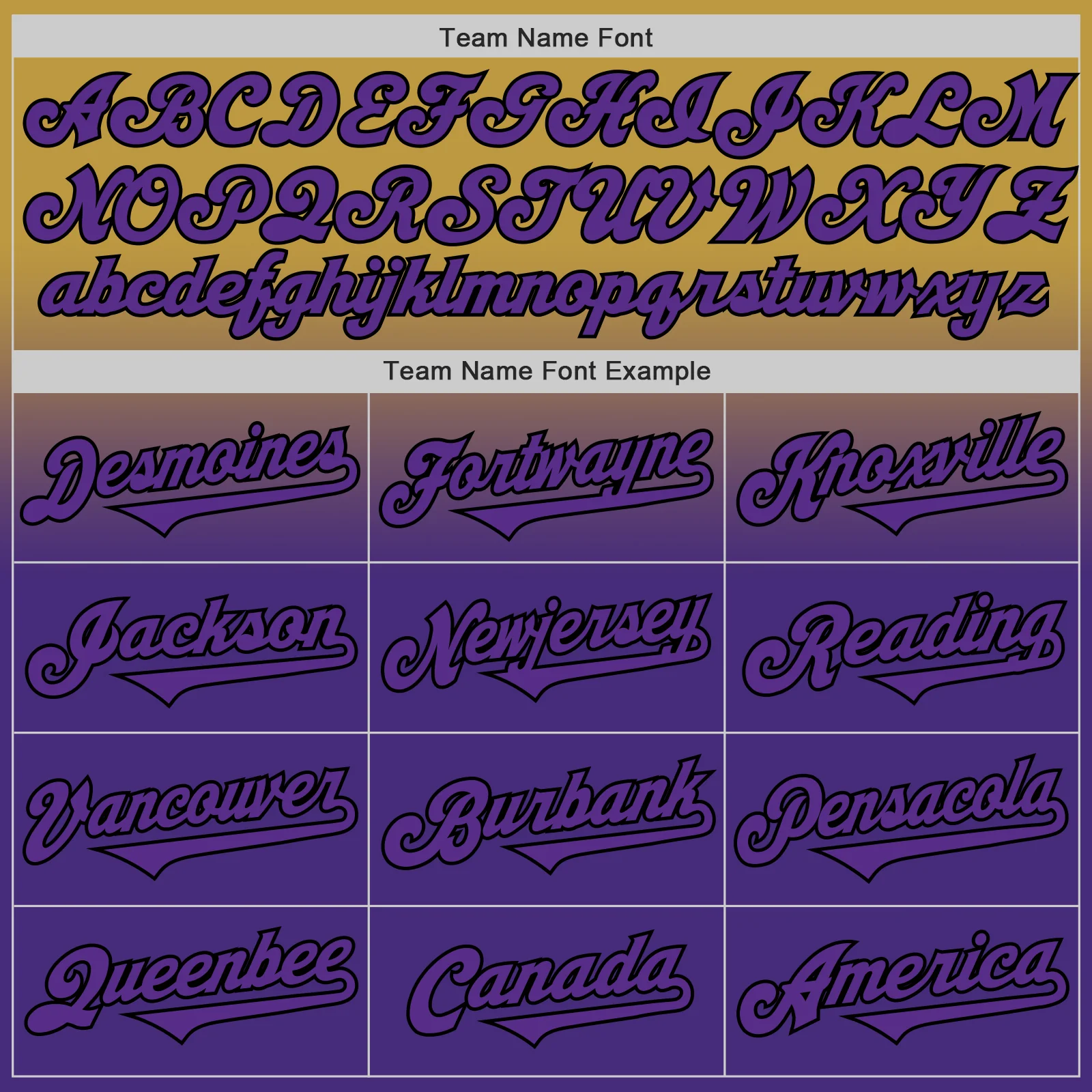 Custom Old Gold Purple-Black Authentic Fade Fashion Baseball Jersey - Image 4