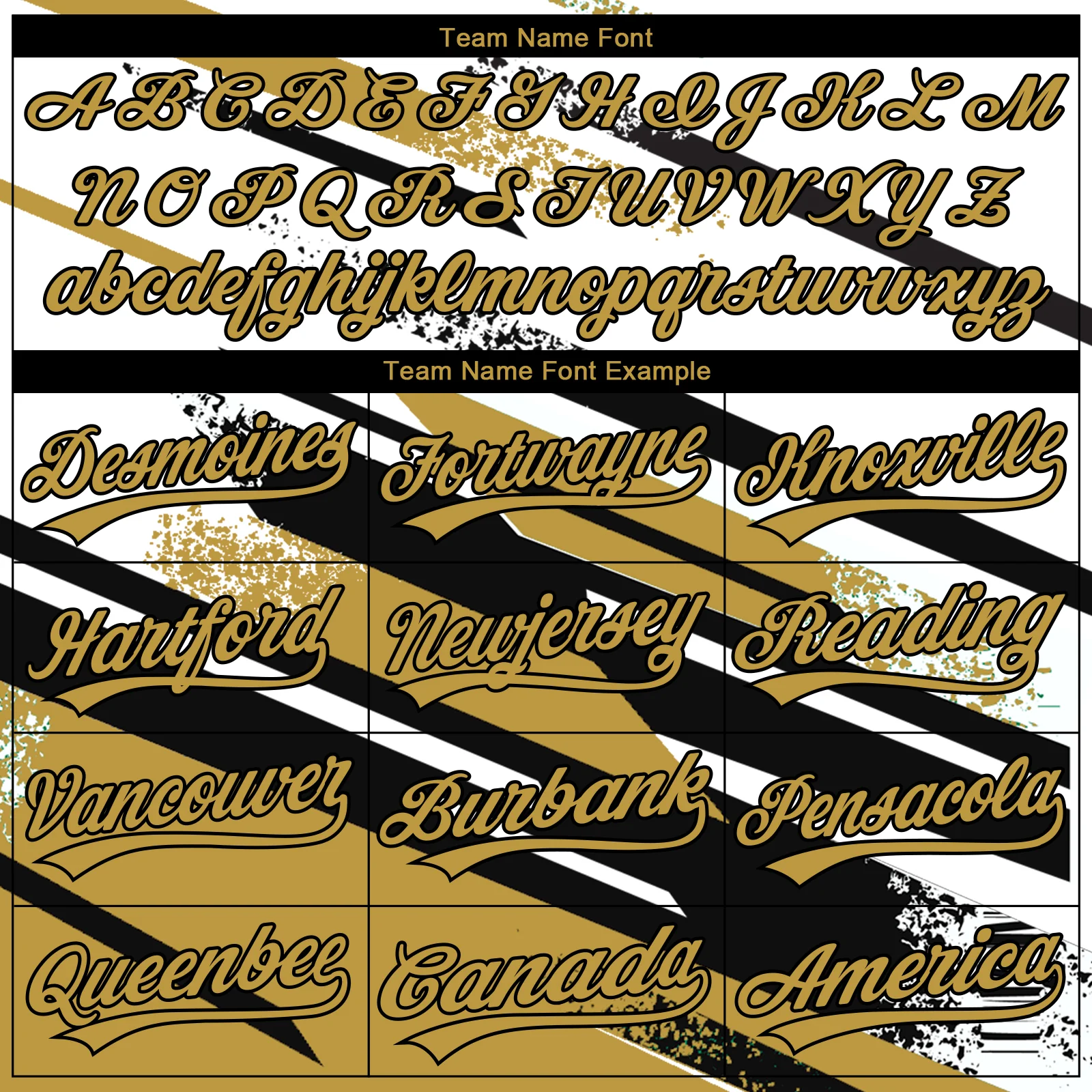 Custom Stitched Old Gold Black-White 3D Pattern Design Line Sportswear Pullover Sweatshirt Hoodie - Image 3