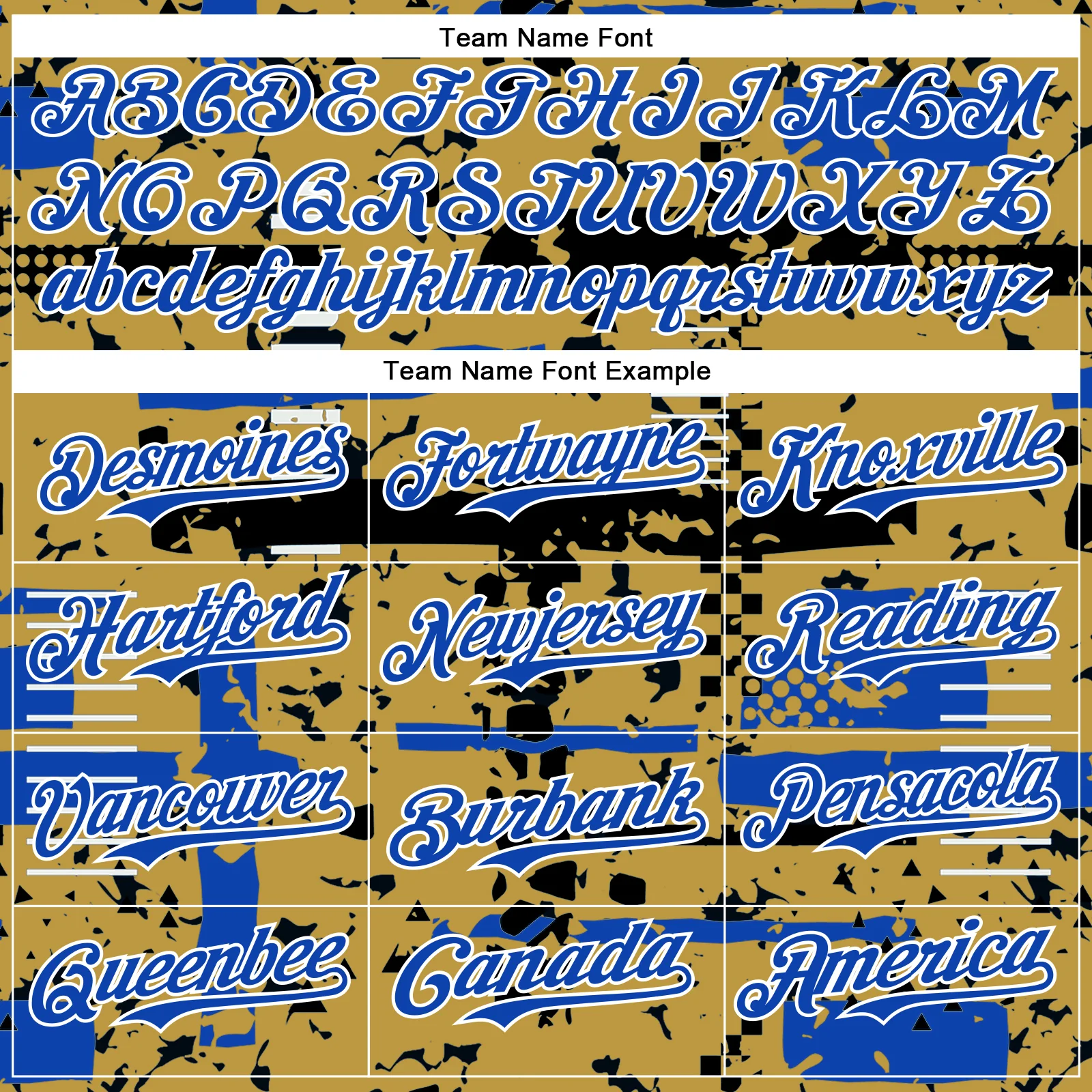 Custom Old Gold Thunder Blue Black-White Abstract Fragment Shape Bomber Full-Snap Varsity Letterman Hoodie Jacket - Image 5