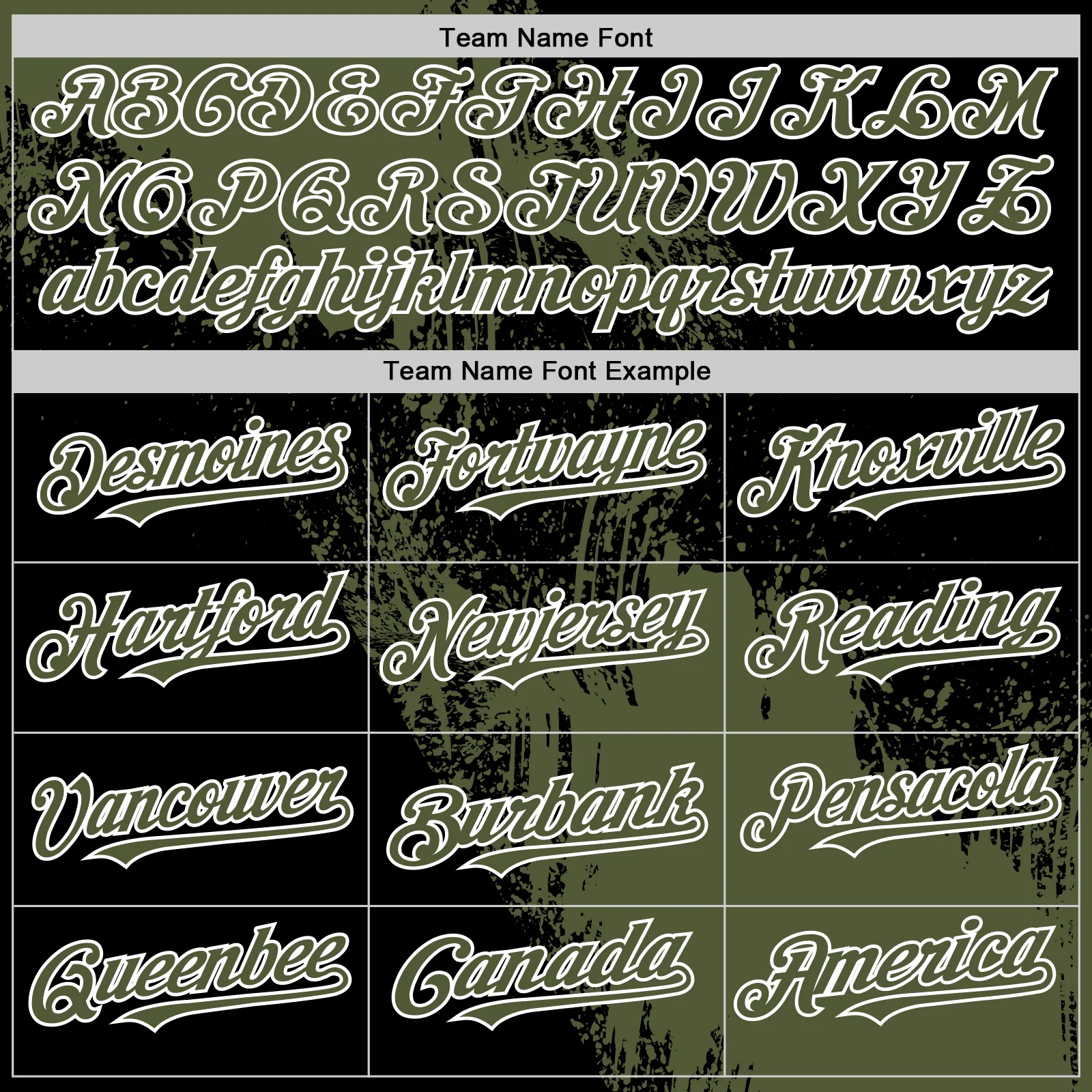 Custom Olive Black-White 3D Pattern Design Abstract Brush Stroke Authentic Baseball Jersey - Image 4