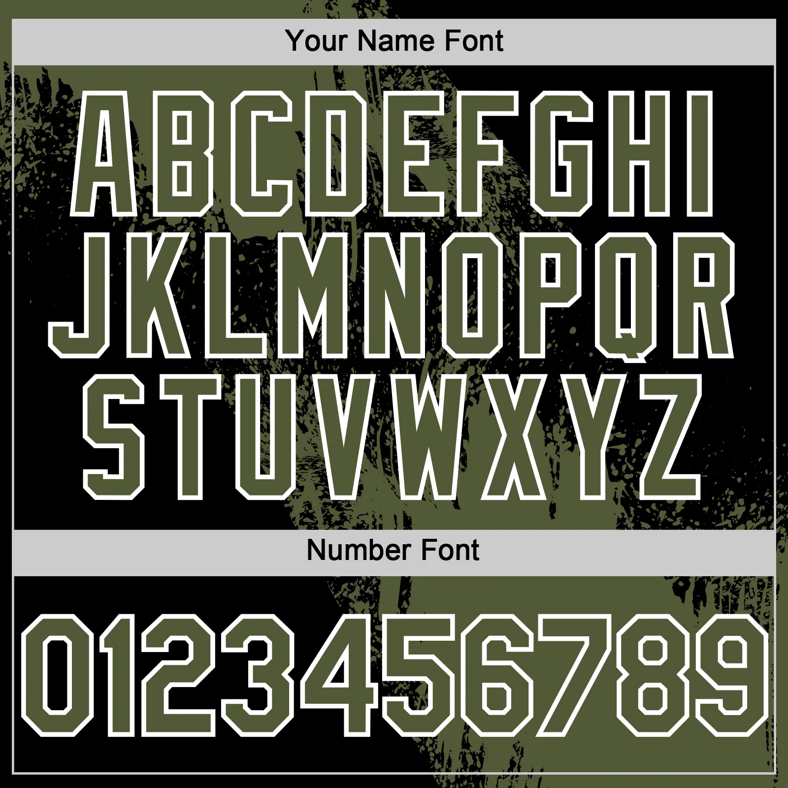 Custom Olive Black-White 3D Pattern Design Abstract Brush Stroke Authentic Baseball Jersey - Image 5