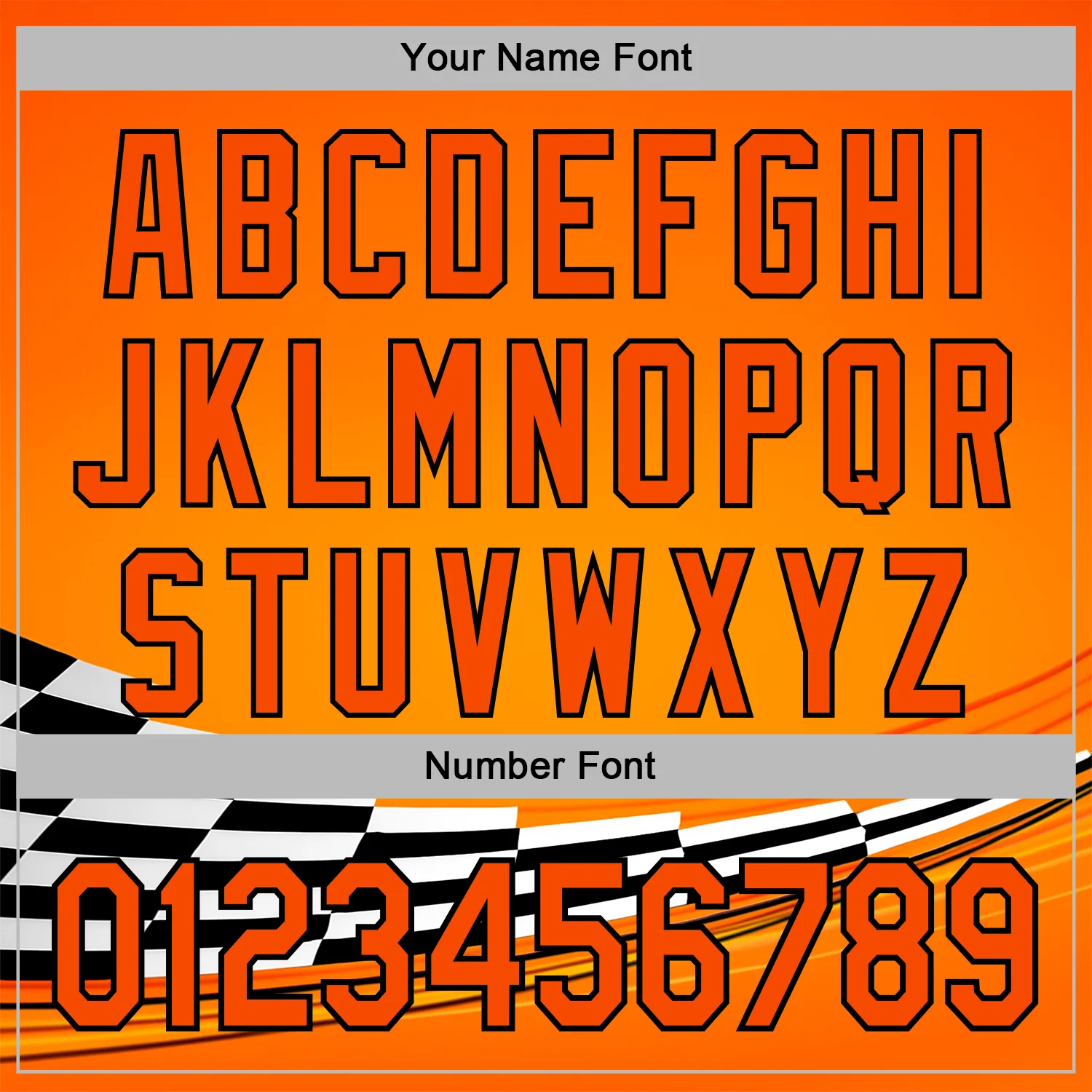 Custom Orange Black-White 3D Pattern Design Formula Auto Car Racing Motorsport Sports Pullover Sweatshirt Hoodie - Image 4