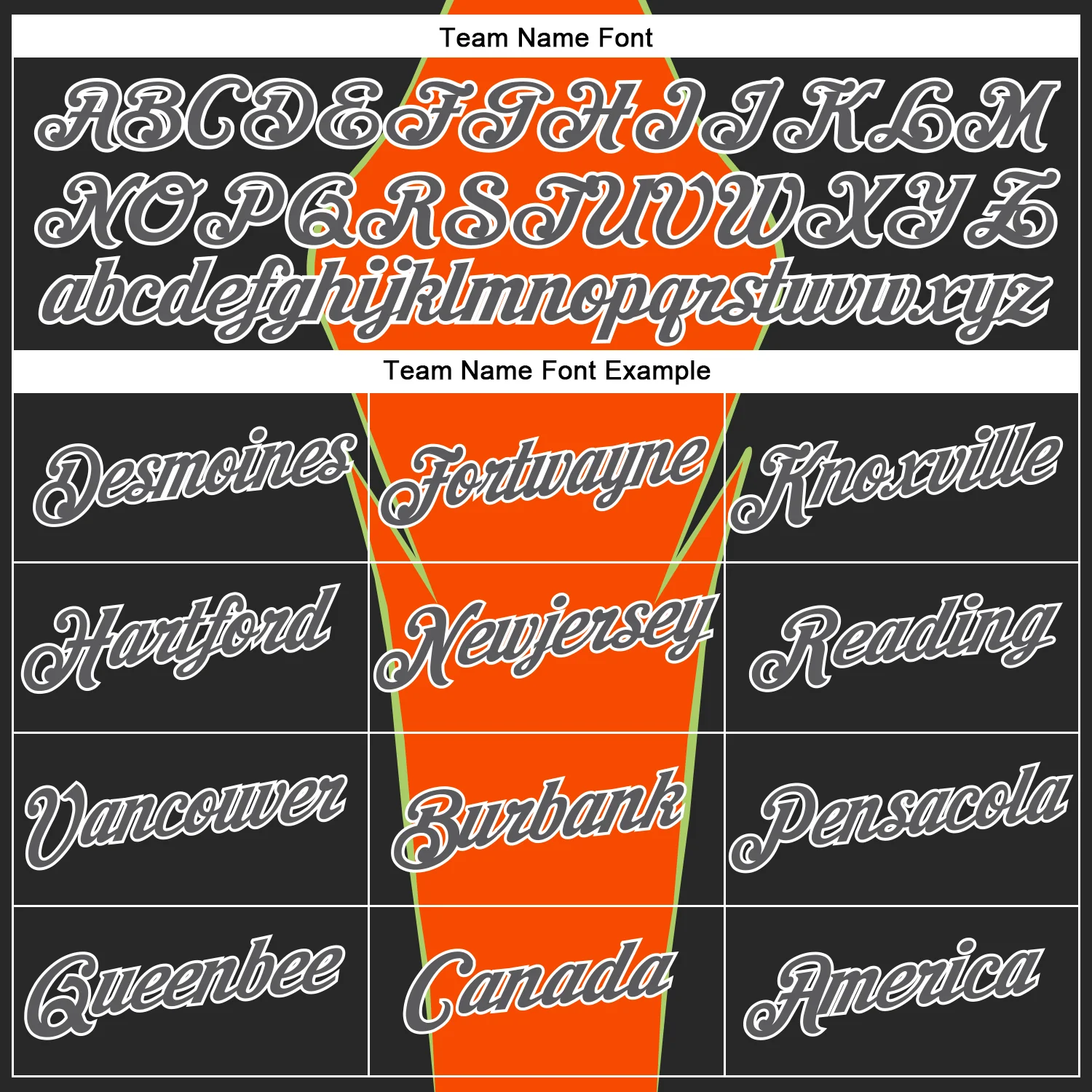 Custom Stitched Orange Steel Gray Black Green-White 3D Pattern Design Sportswear Pullover Sweatshirt Hoodie - Image 3