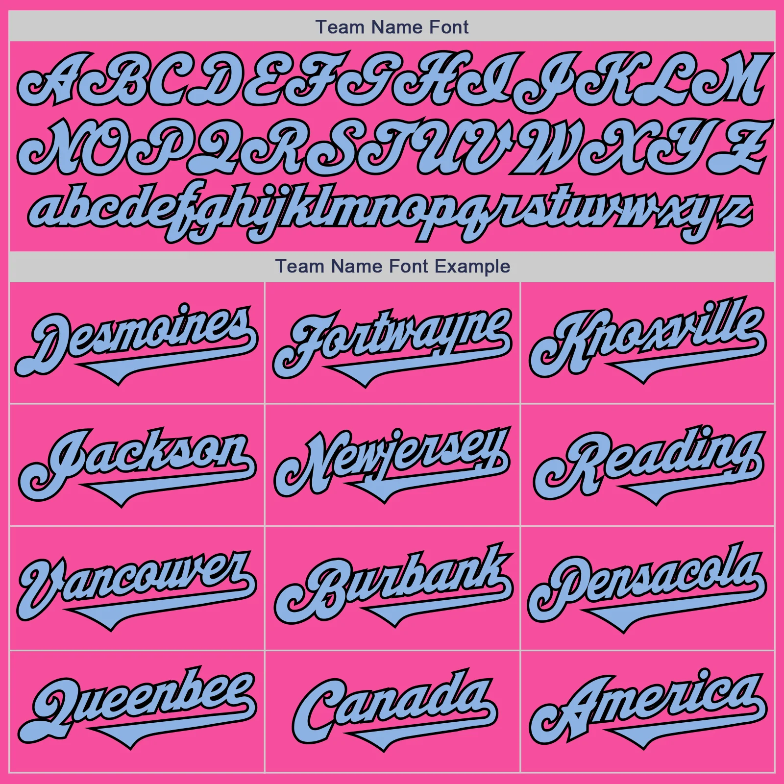Custom Pink Light Blue-Black Authentic Two Tone Baseball Jersey - Image 4