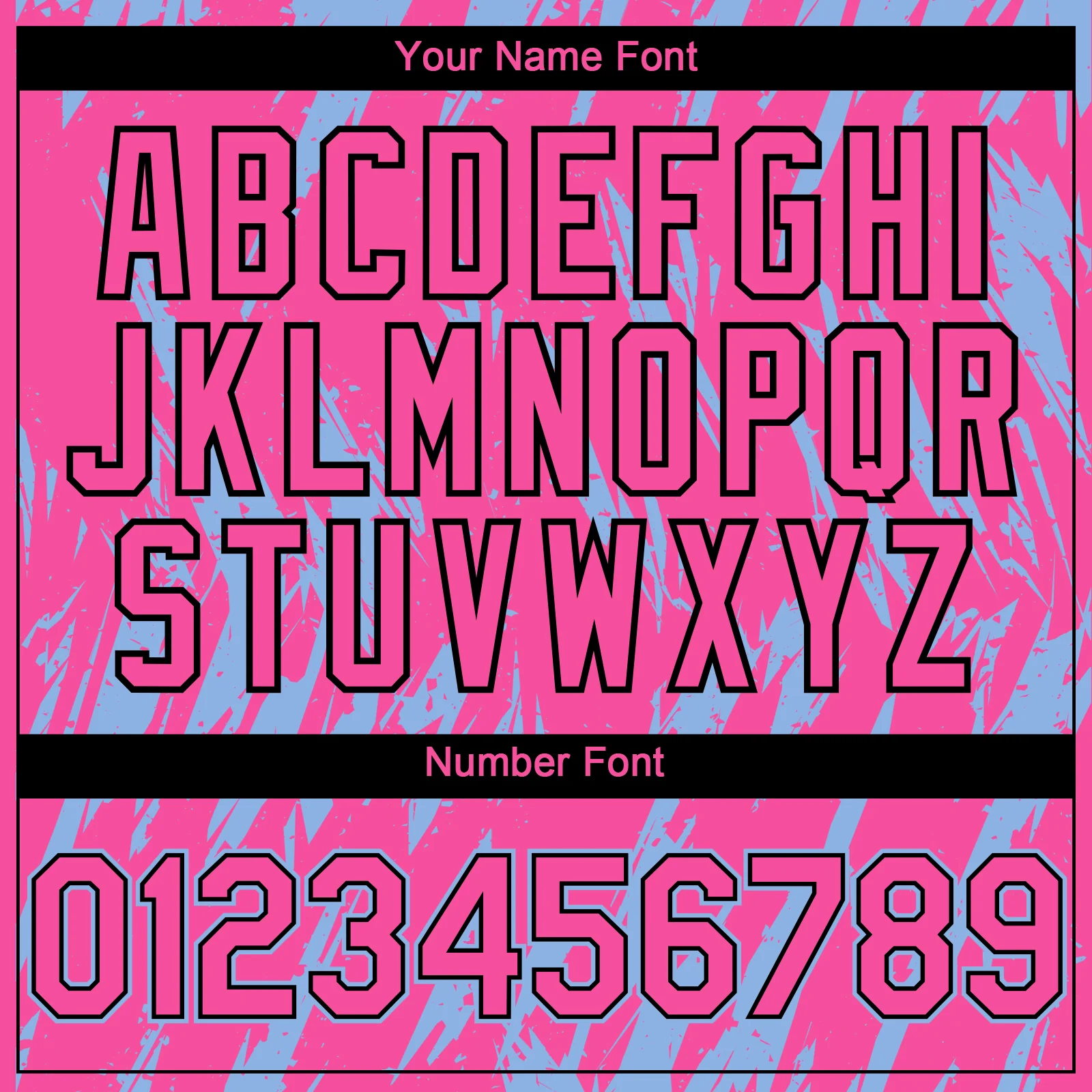 Custom Pink Black-Light Blue Splatter Torn Sharp Brush Stroke Authentic Baseball Jersey - Image 5
