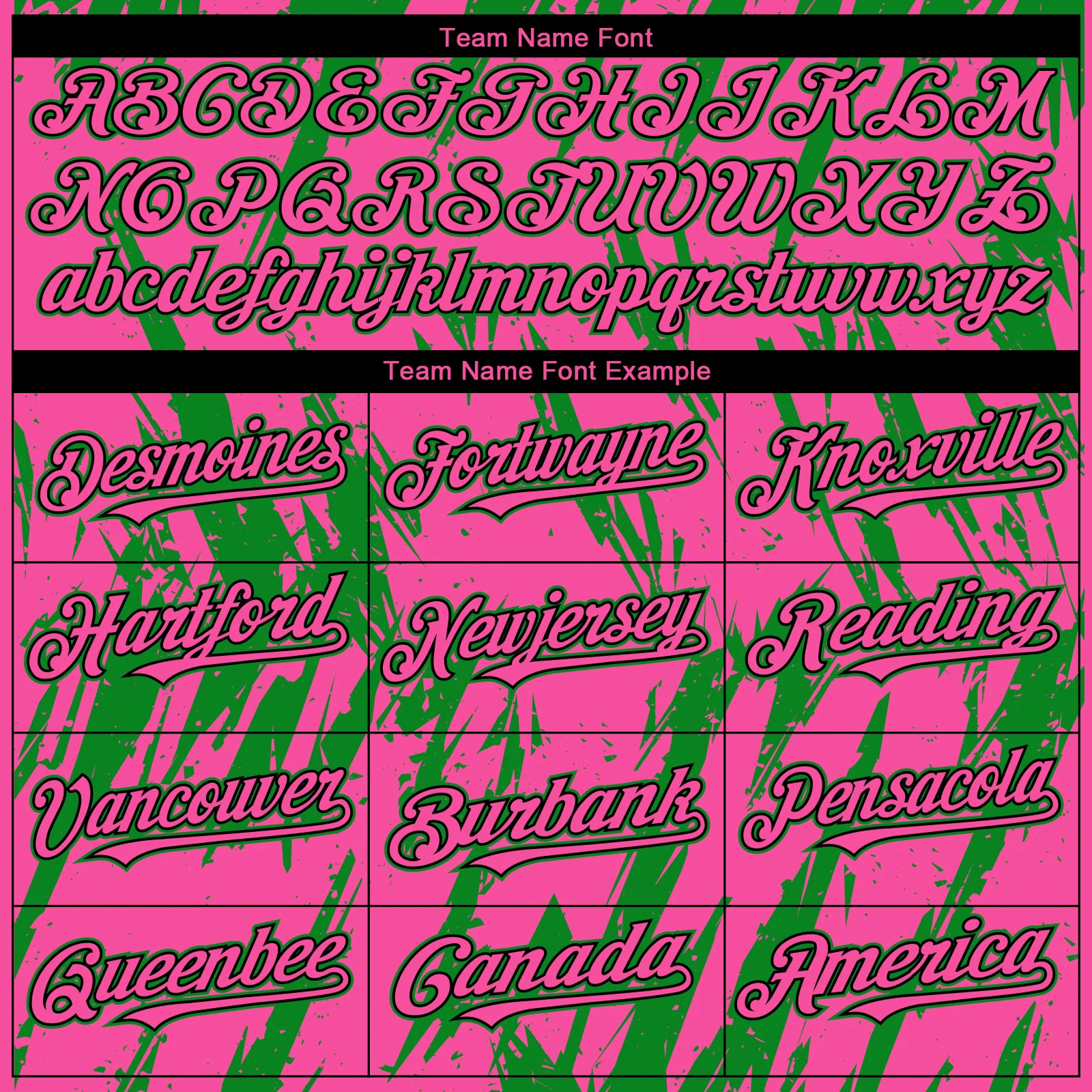 Custom Pink Black-Grass Green Splatter Torn Sharp Brush Stroke Authentic Baseball Jersey - Image 4