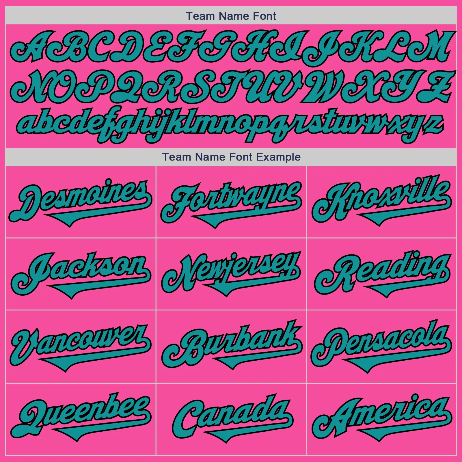 Custom Pink Teal-Black Authentic Two Tone Baseball Jersey - Image 4