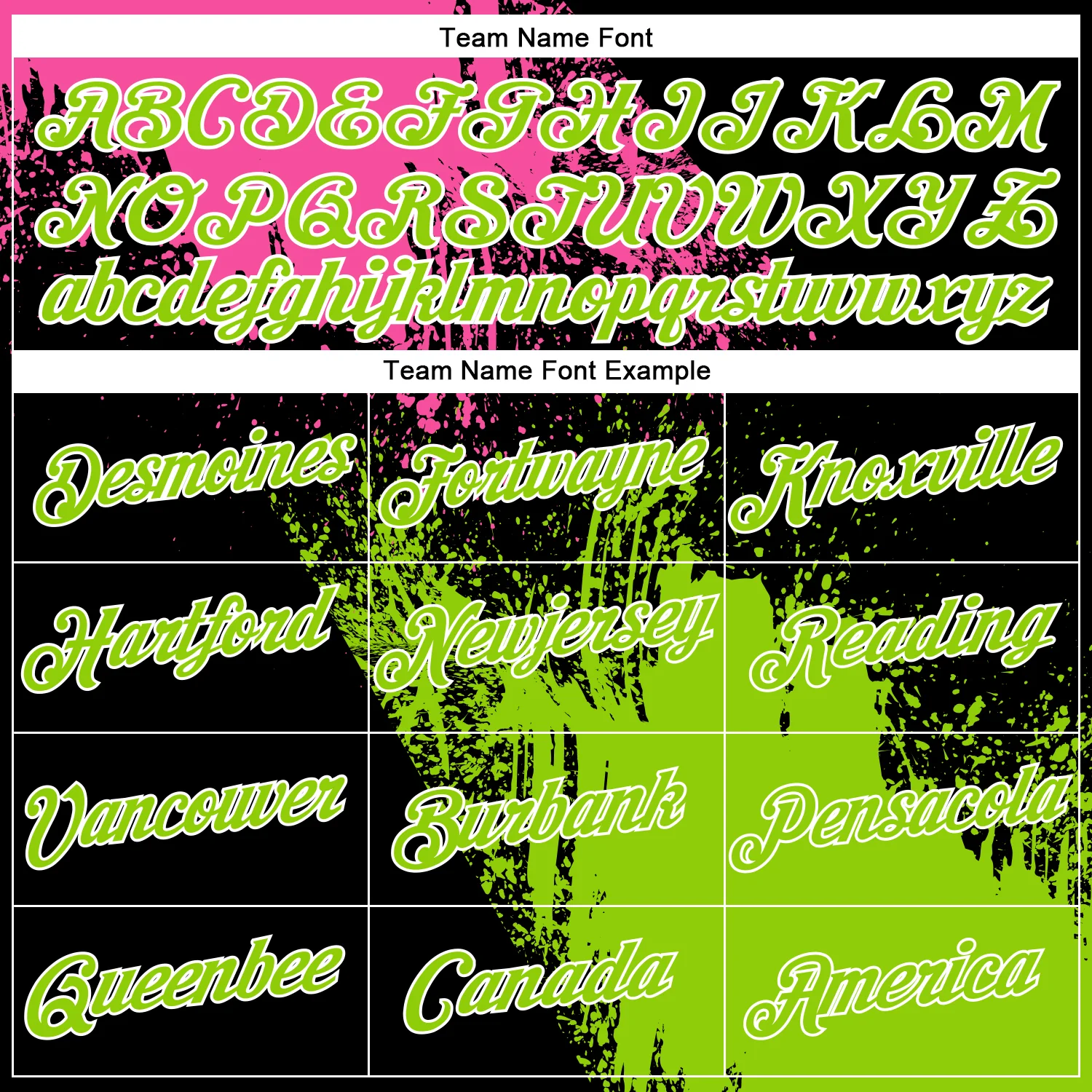 Custom Pink Neon Green-Black 3D Pattern Design Abstract Brush Stroke Performance Polo Shirt - Image 4