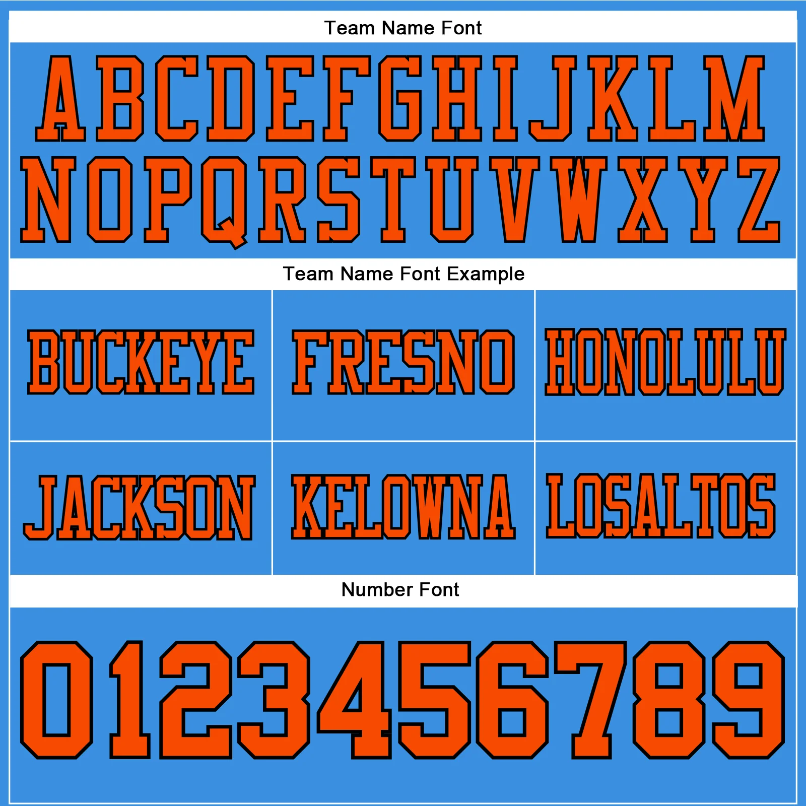 Custom Powder Blue Orange-Black Authentic Football Jersey - Image 4