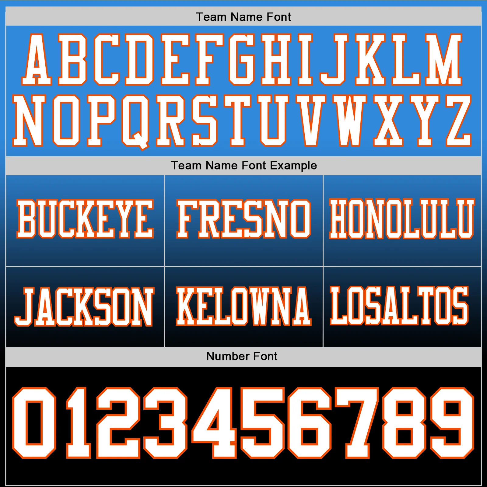 Custom Powder Blue White Black-Orange Authentic Fade Fashion Football Jersey - Image 3