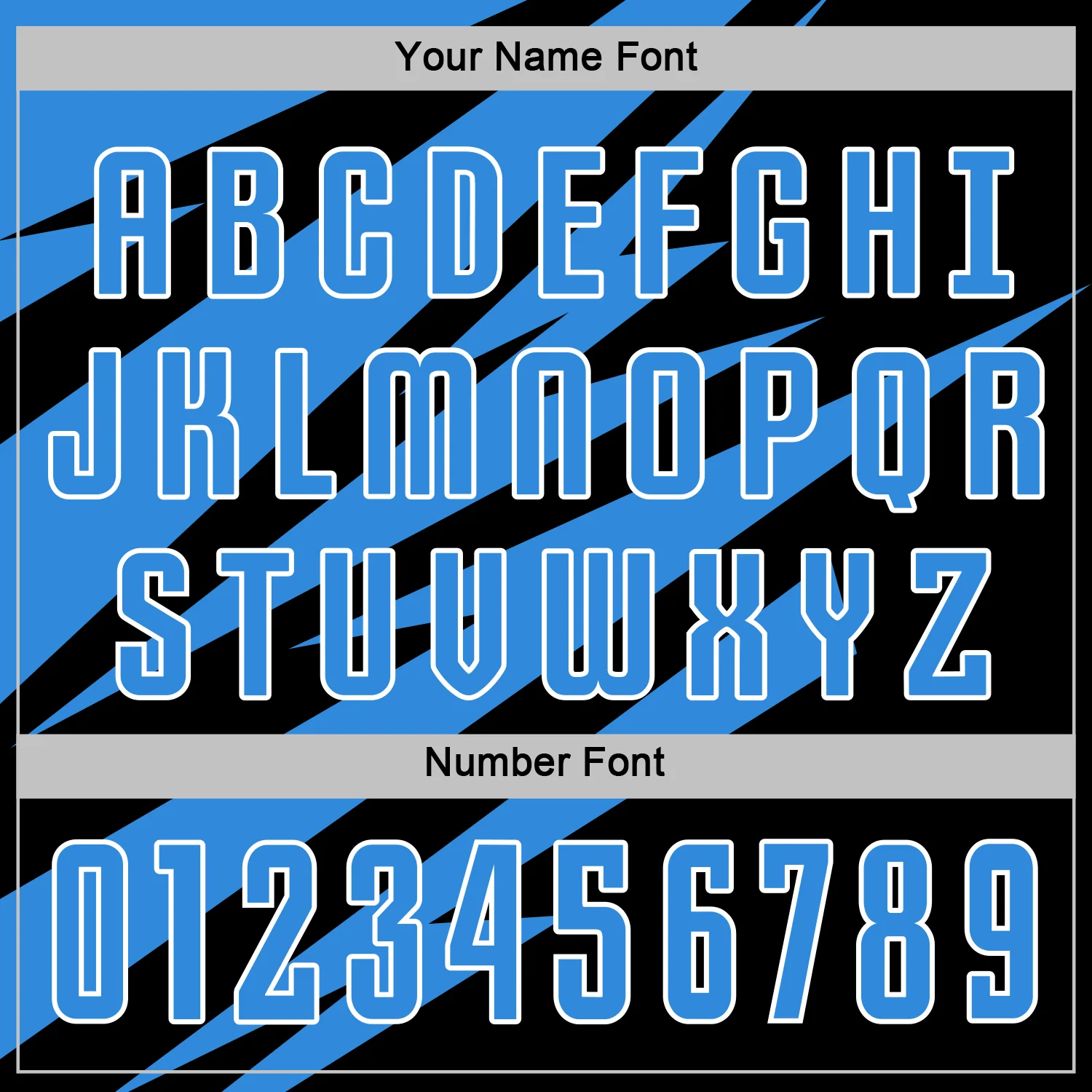 Custom Powder Blue Black-White Abstract Line Sports Sublimation Soccer Uniform Jersey - Image 6