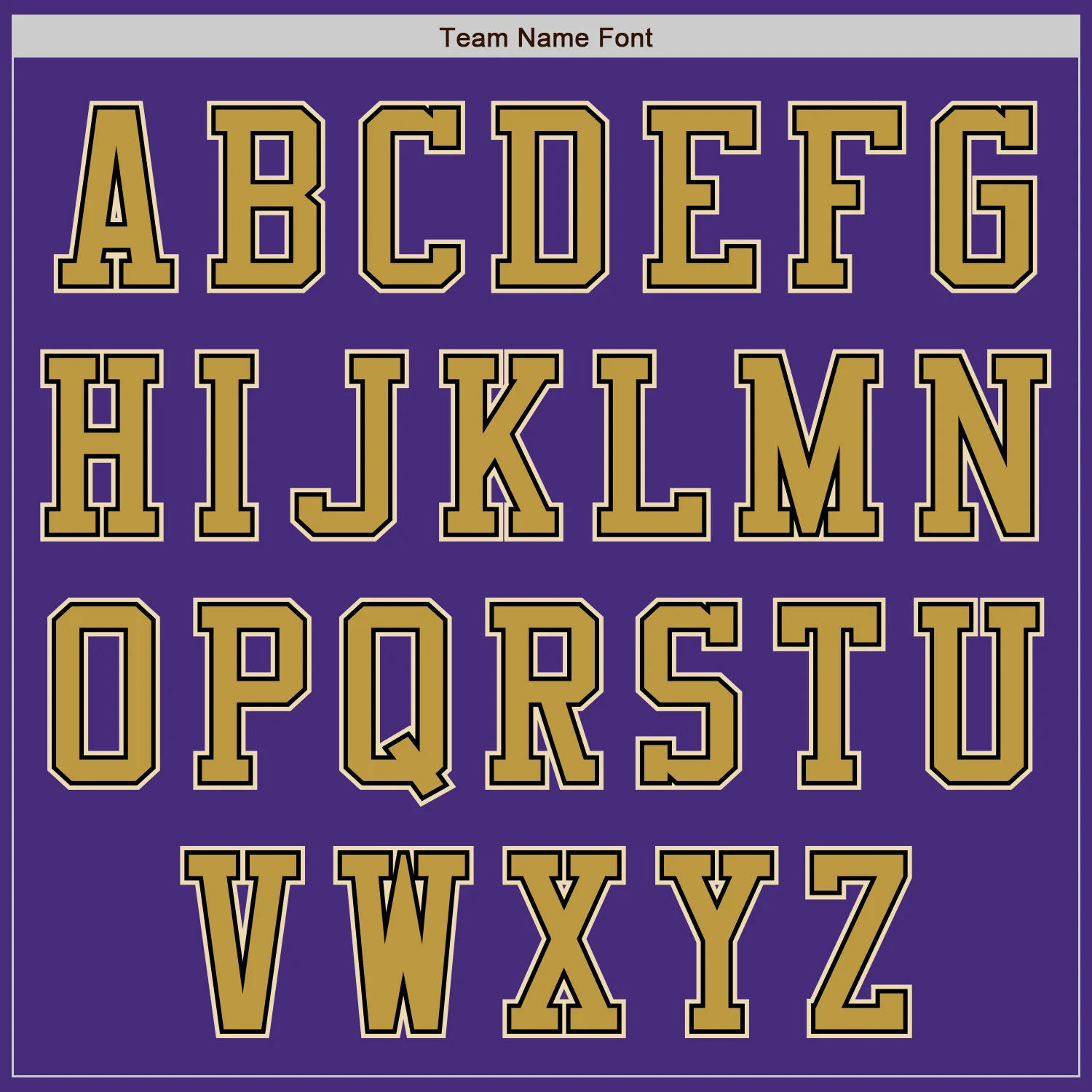 Custom Purple Old Gold Black-Cream Authentic Baseball Jersey - Image 7