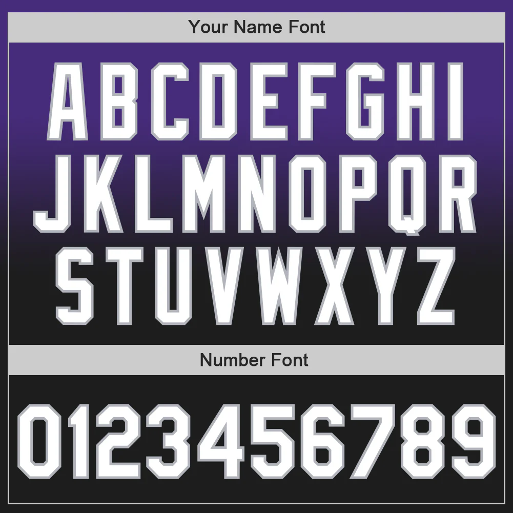 Custom Purple Black-Gray Authentic Fade Fashion Baseball Jersey - Image 5