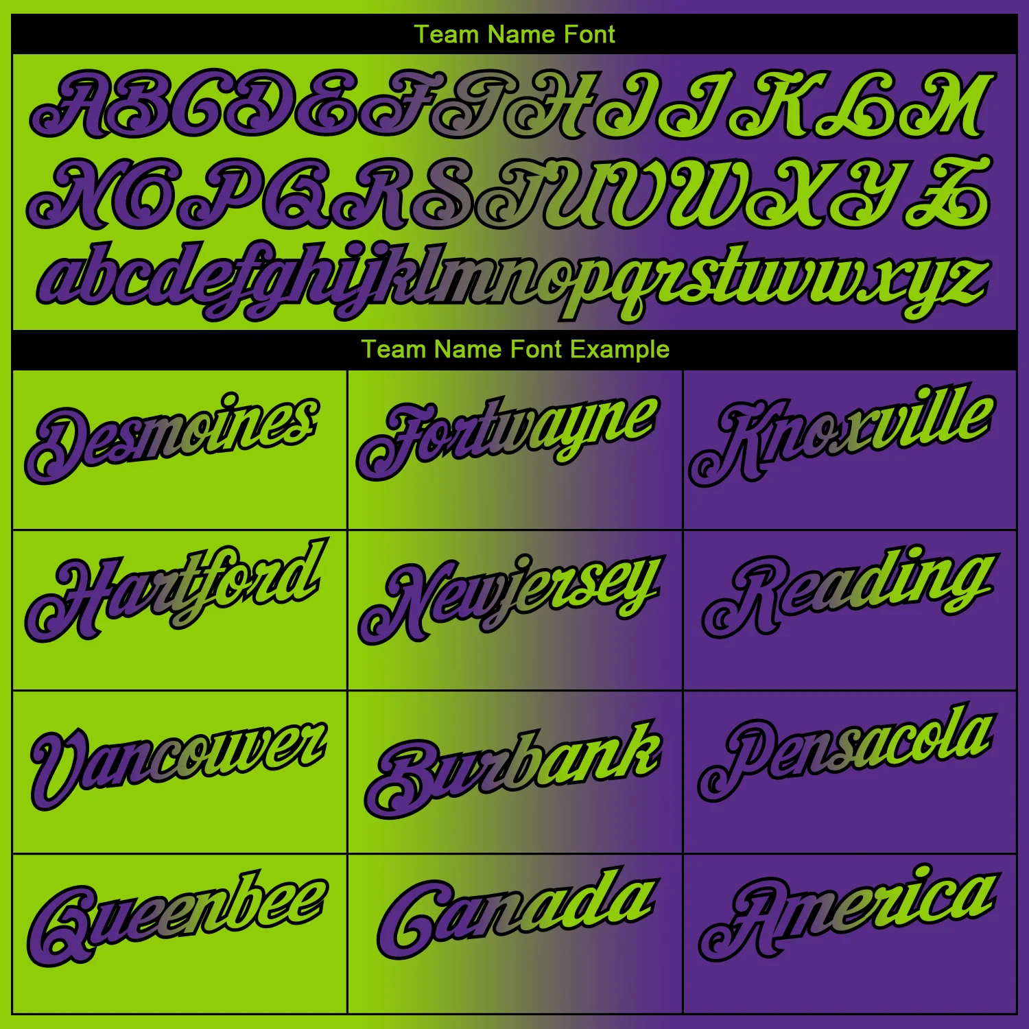 Custom Purple Neon Green-Black 3D Gradient Fashion Performance Polo Shirt - Image 4