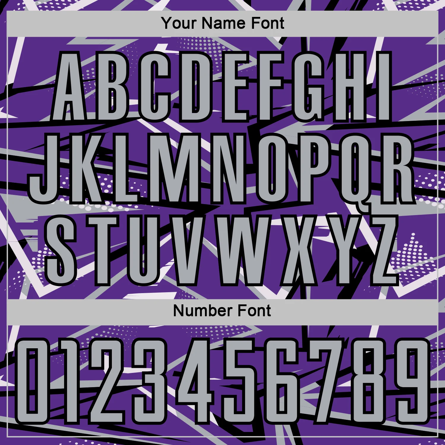 Custom Purple Gray Black-White Abstract Geometric Stripes Sports Sublimation Soccer Uniform Jersey - Image 6