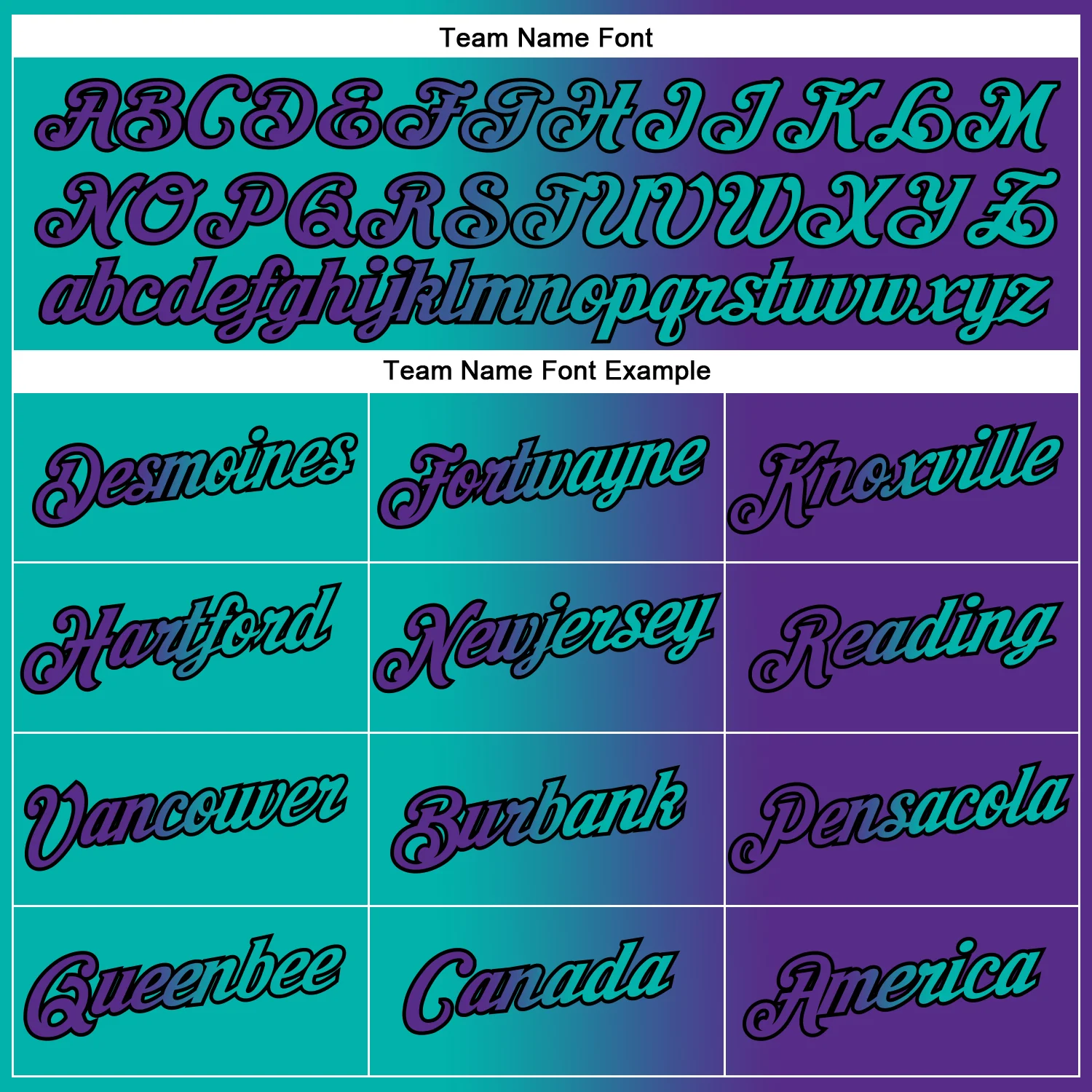 Custom Purple Aqua-Black Gradient Fashion Performance T-Shirt - Image 3