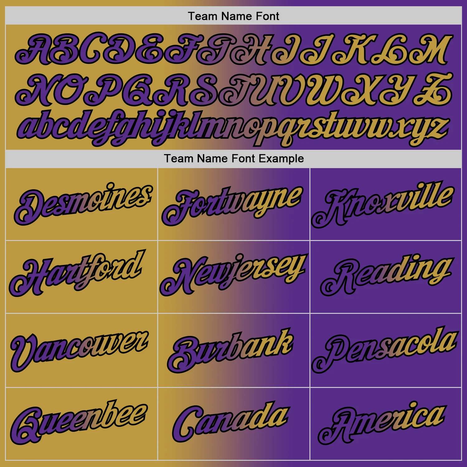 Custom Purple Old Gold-Black Gradient Fashion Performance T-Shirt - Image 3