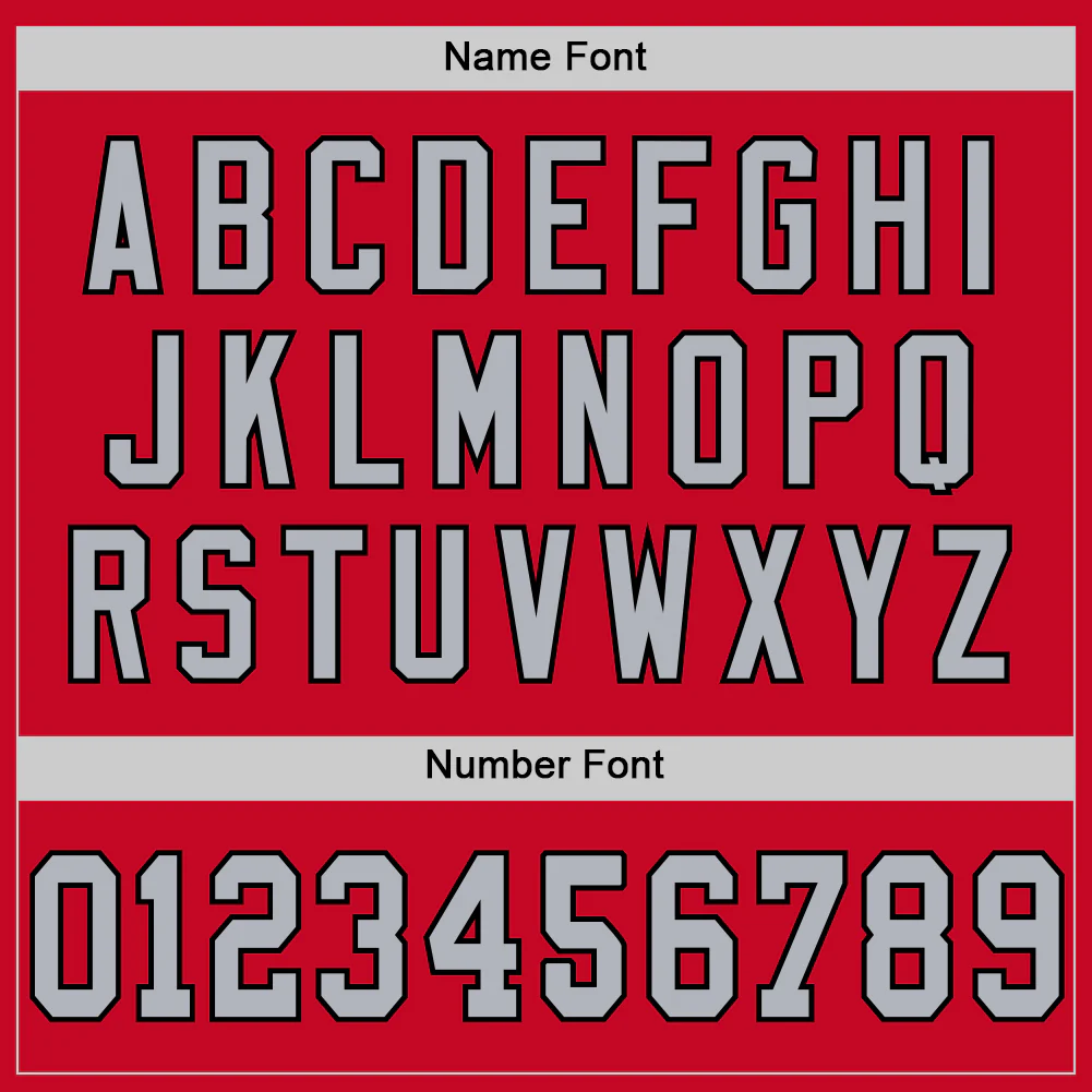 Custom Red Gray-Black Mesh Authentic Football Jersey - Image 4