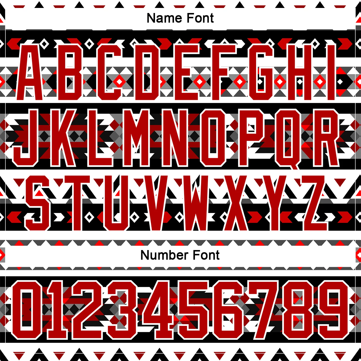 Custom Red Black-White 3D Pattern Native Americans Tribal Indigenous People Hockey Lace Neck Jersey - Image 7